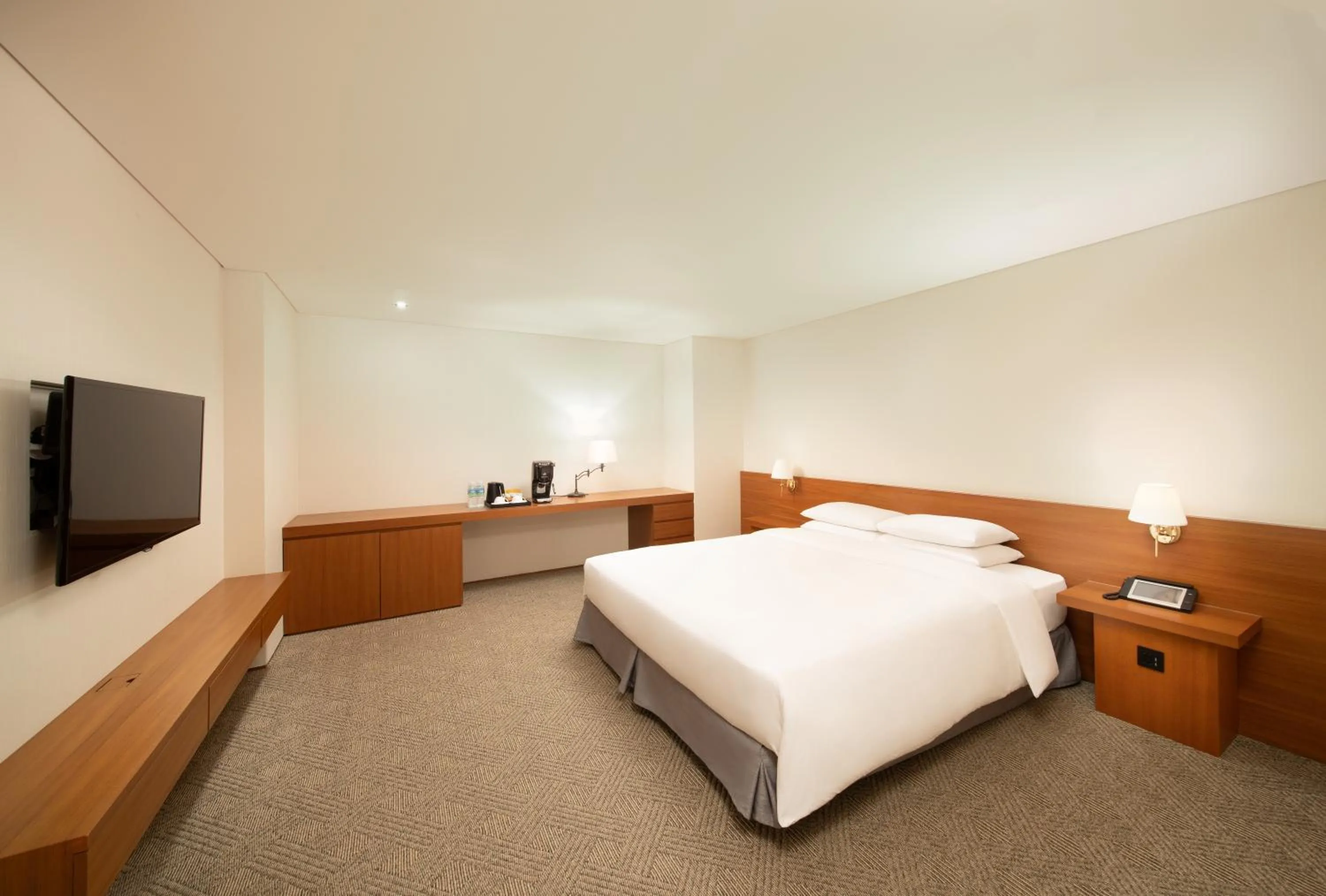 Bed in WE Hotel Jeju