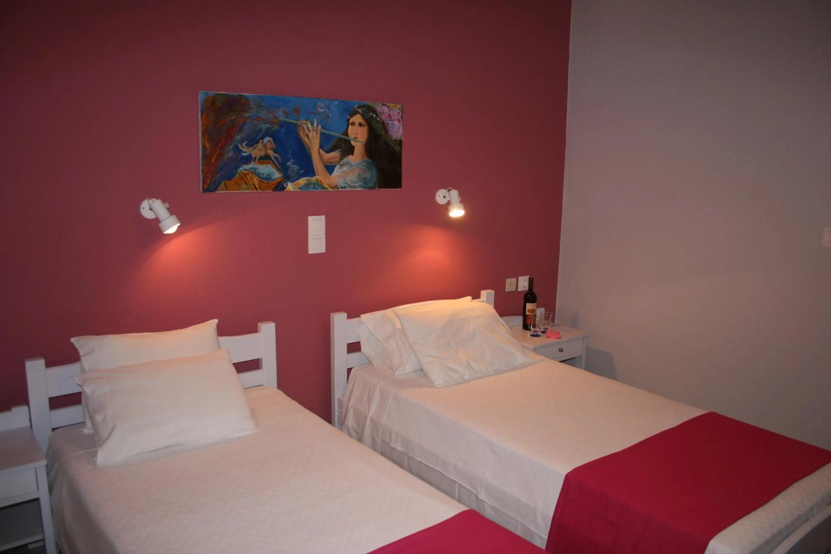 Bed in Nereides Hotel