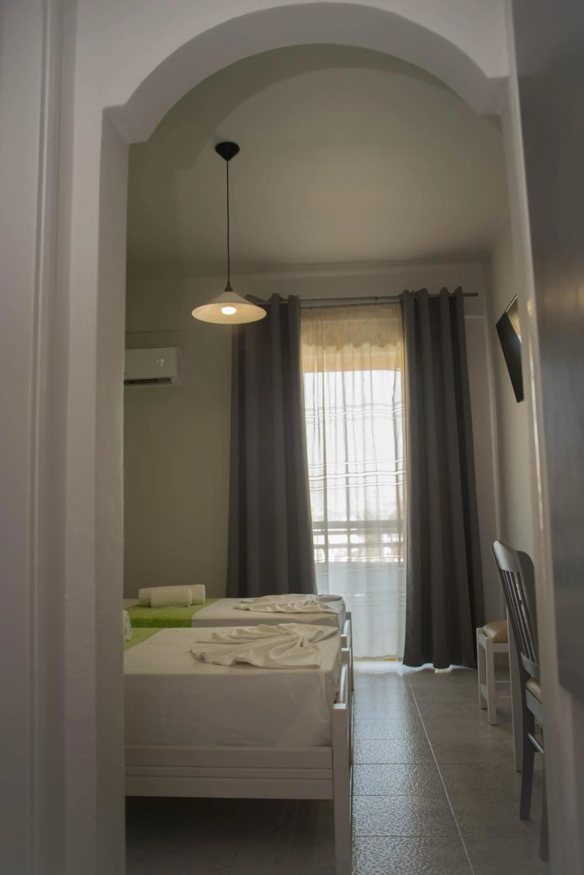 Bed in Nereides Hotel