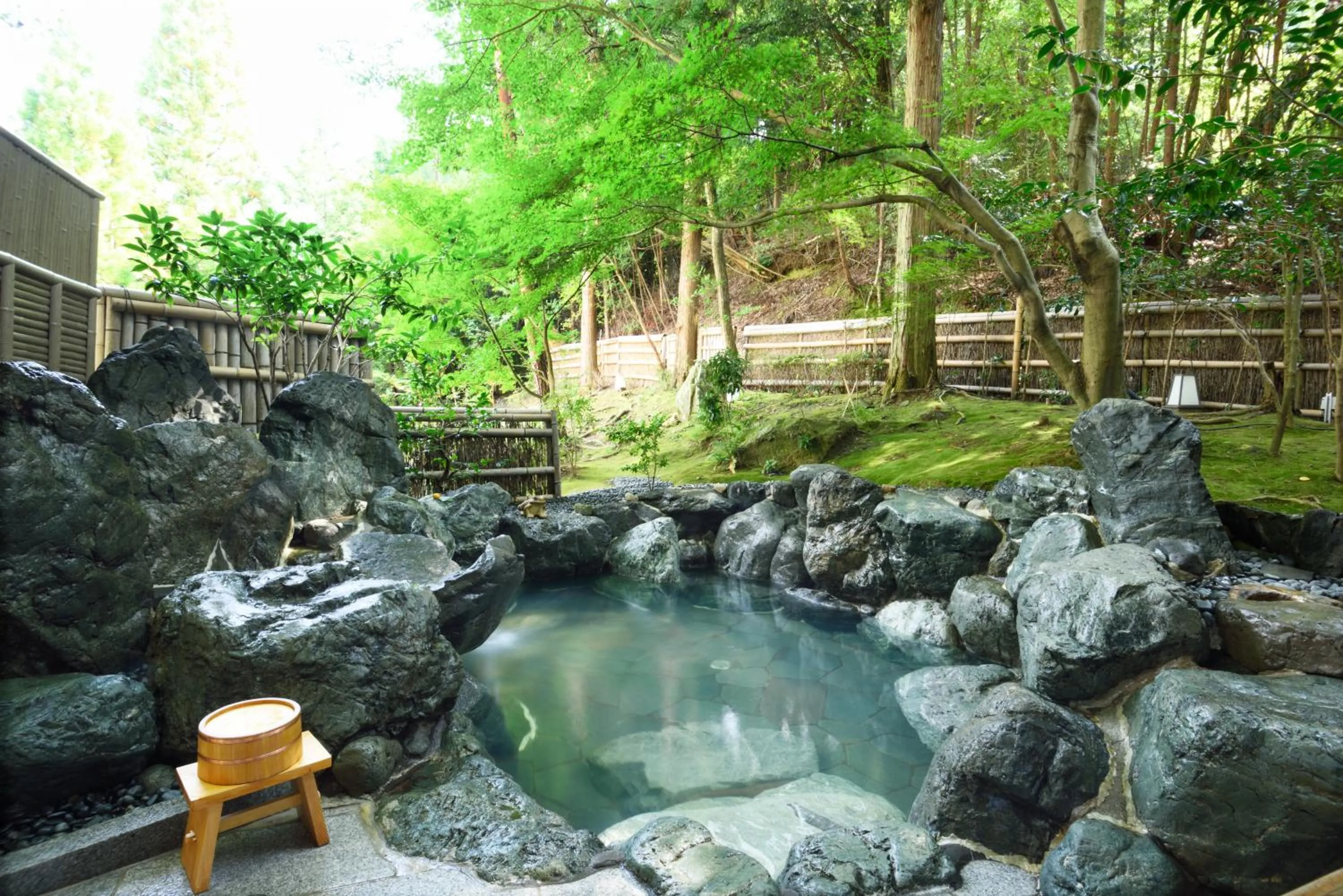 Hot Spring Bath in Kyo Yunohana Resort Suisen