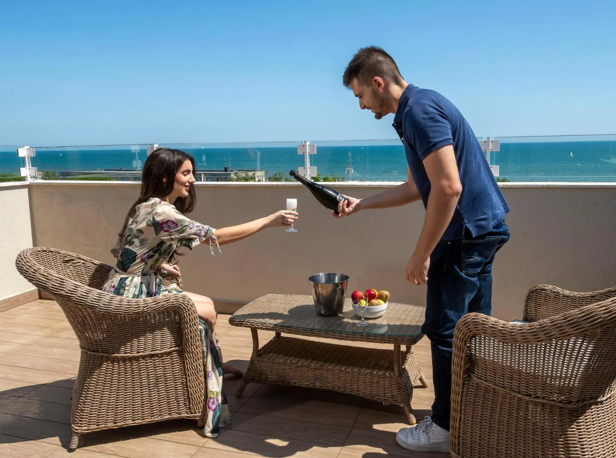 Balcony/Terrace in Union Park Hotel al mare con Piscina - Parcheggio - Spiaggia - A MH Collection Hotels