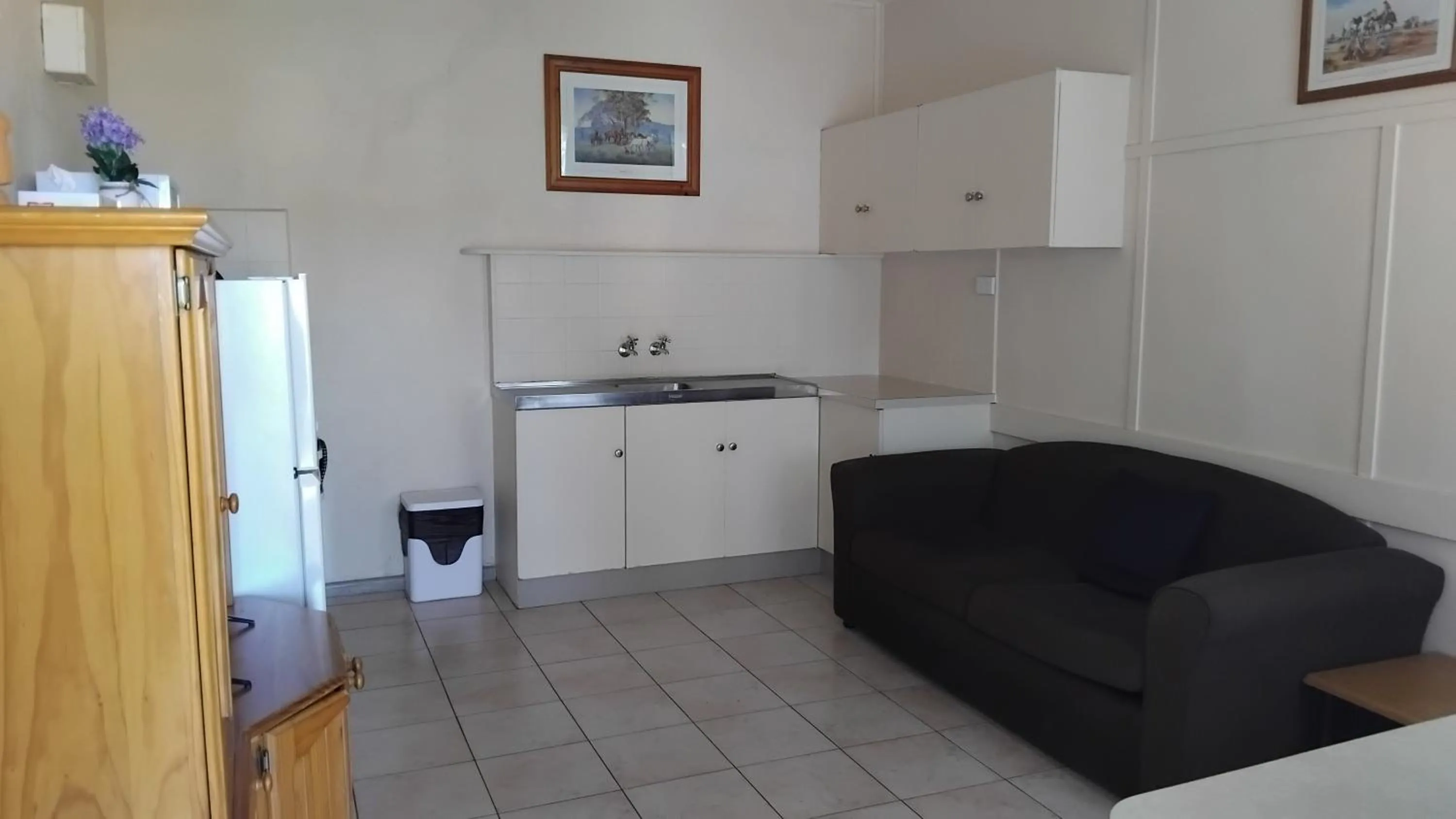 Living room in Lakes Entrance Holiday Units