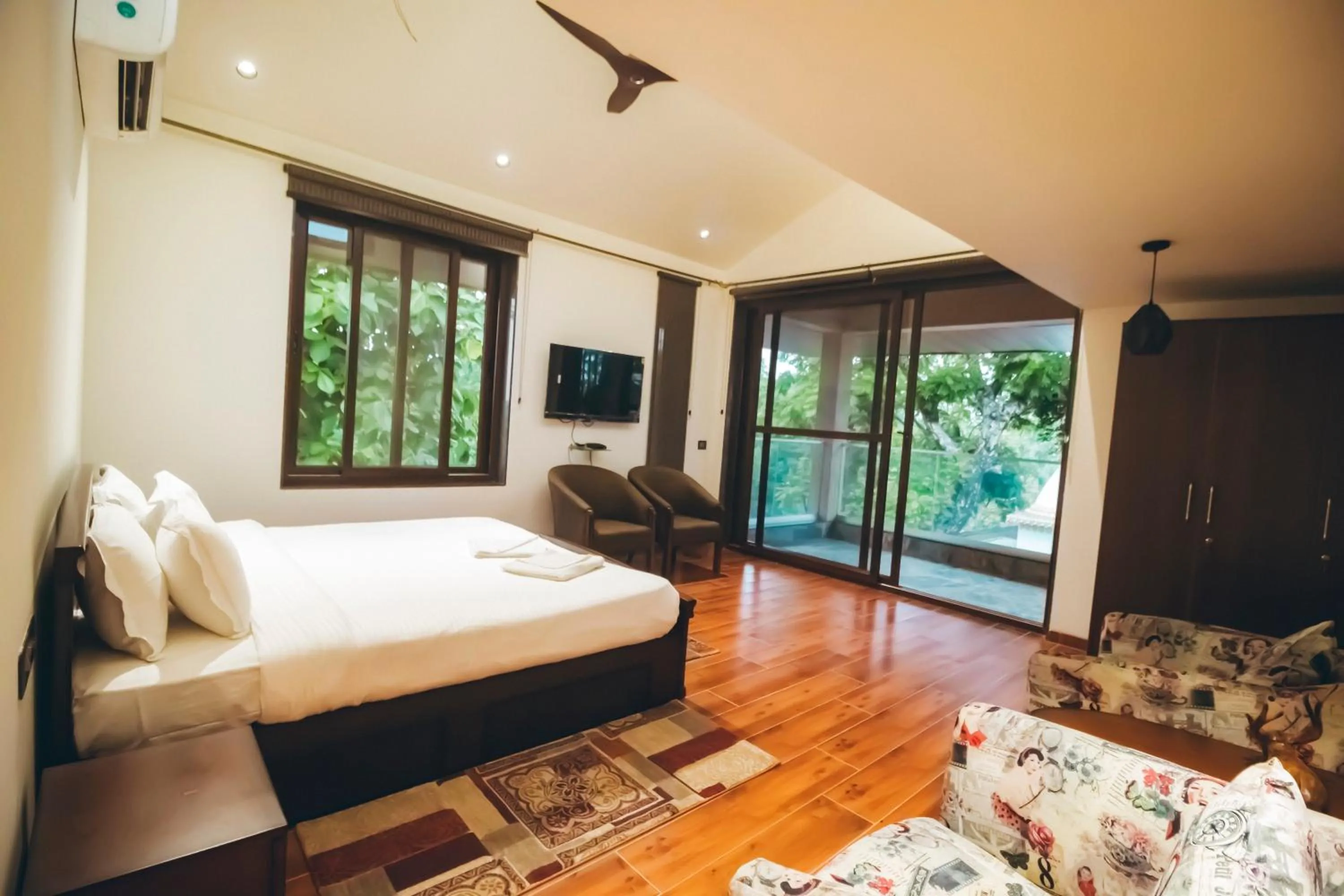 Bed in Red River Bungalow