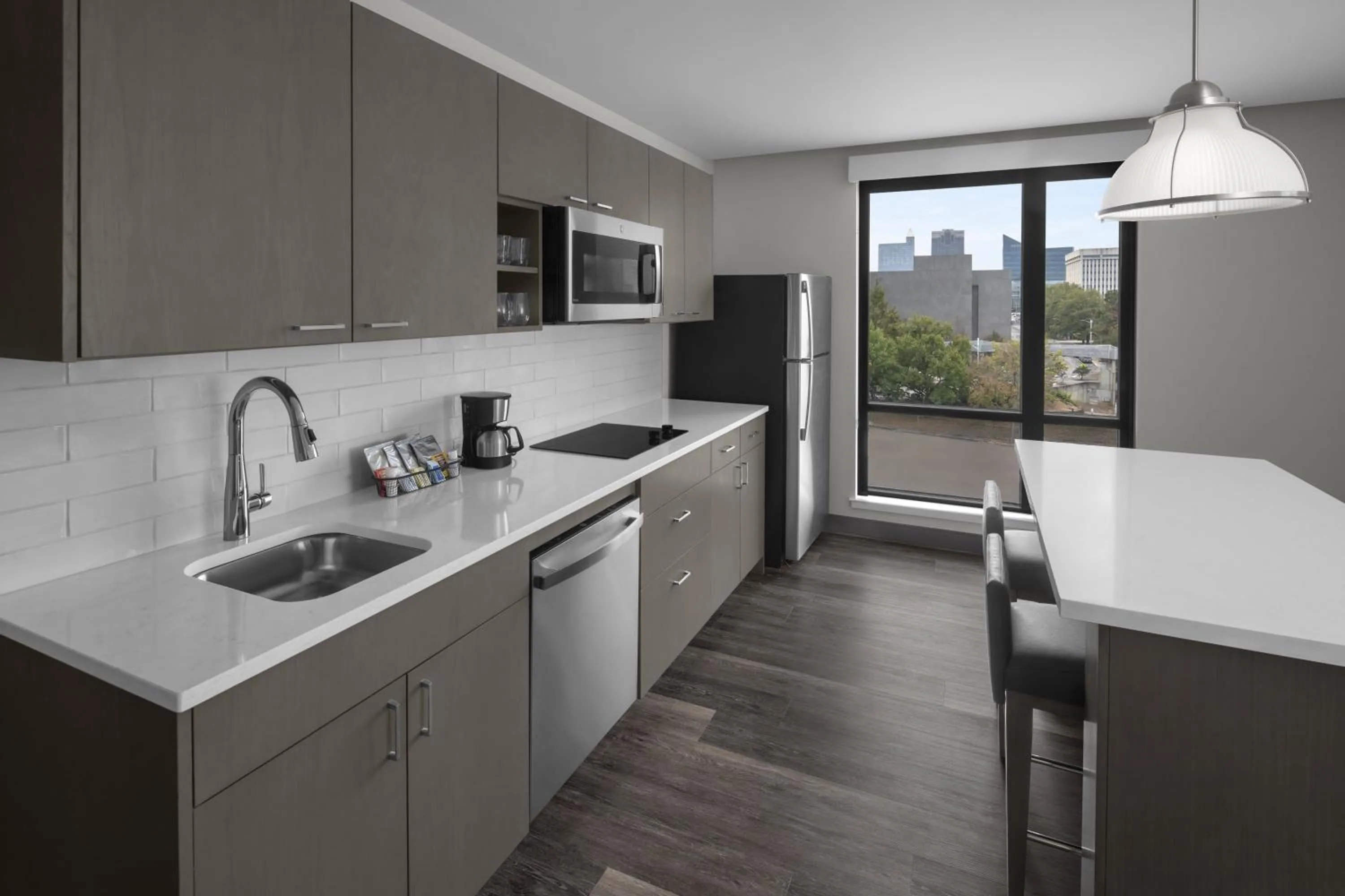 kitchen in Hyatt House Raleigh Downtown/Seaboard Station