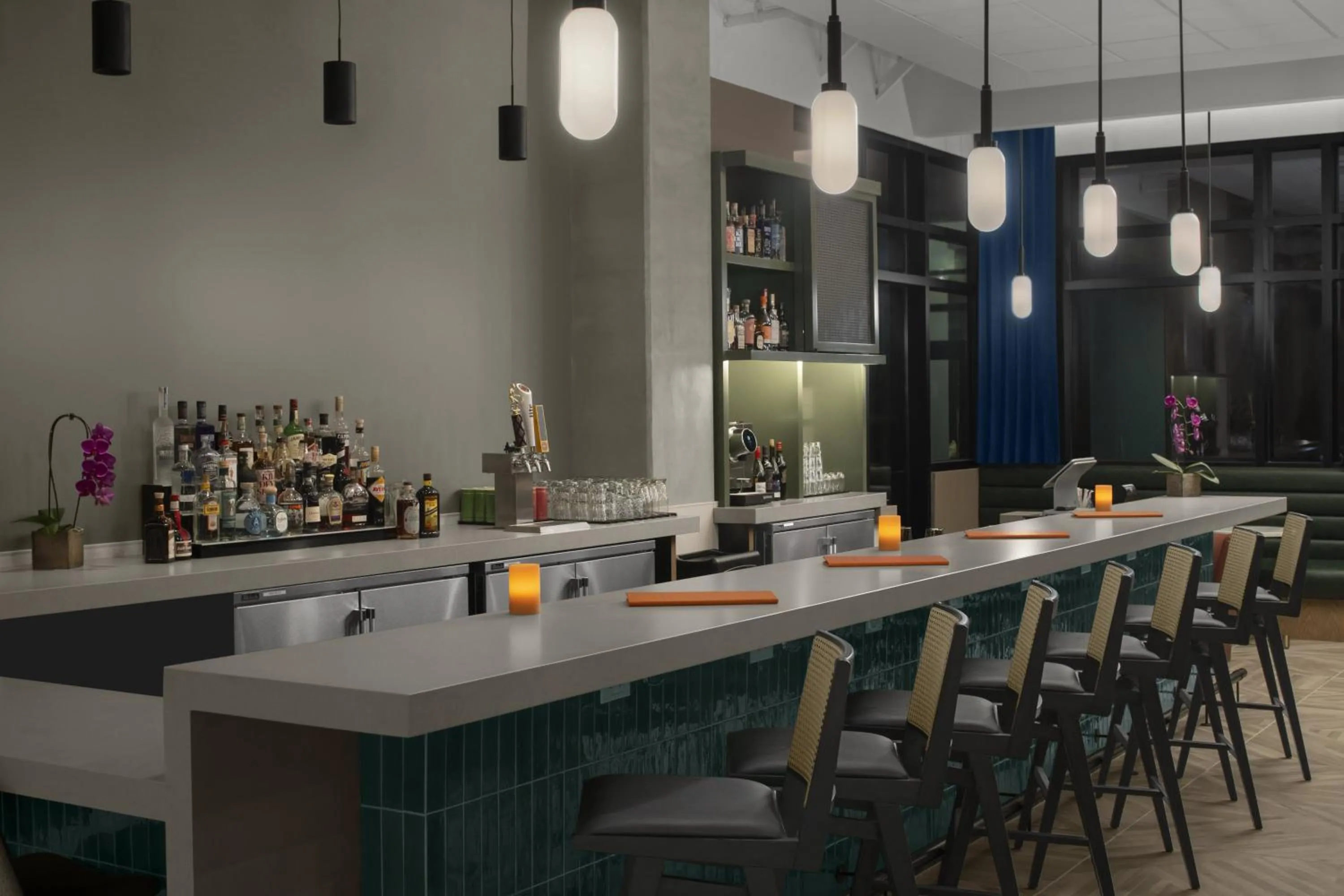 Lounge or bar in Hyatt House Raleigh Downtown/Seaboard Station