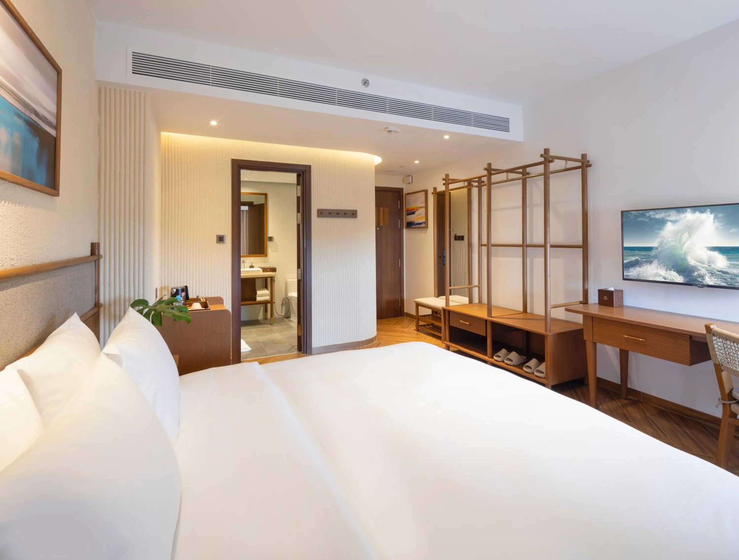 Bed in Iconic Long Hai Hotel