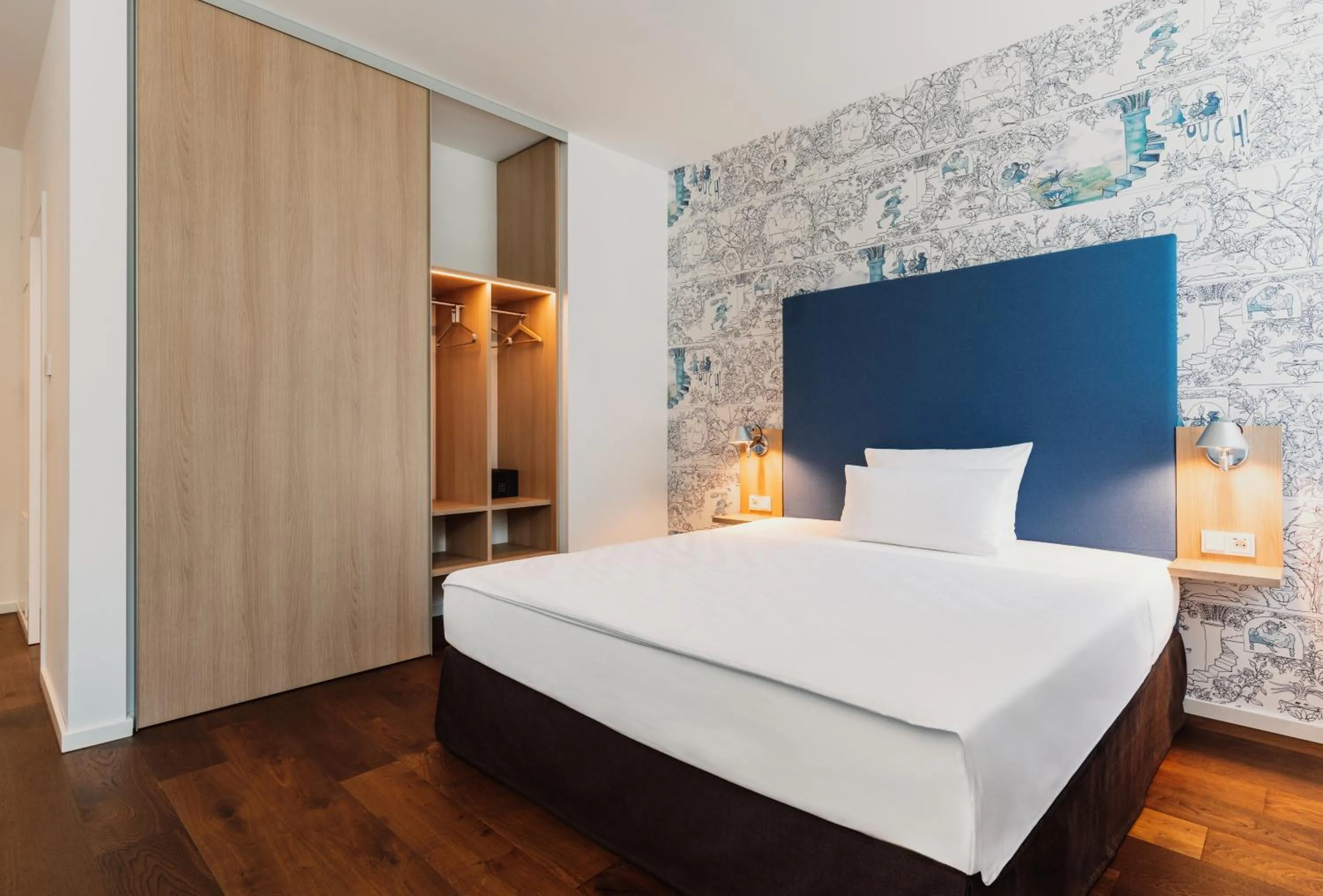 Bed in Grimms Hotel Hanau