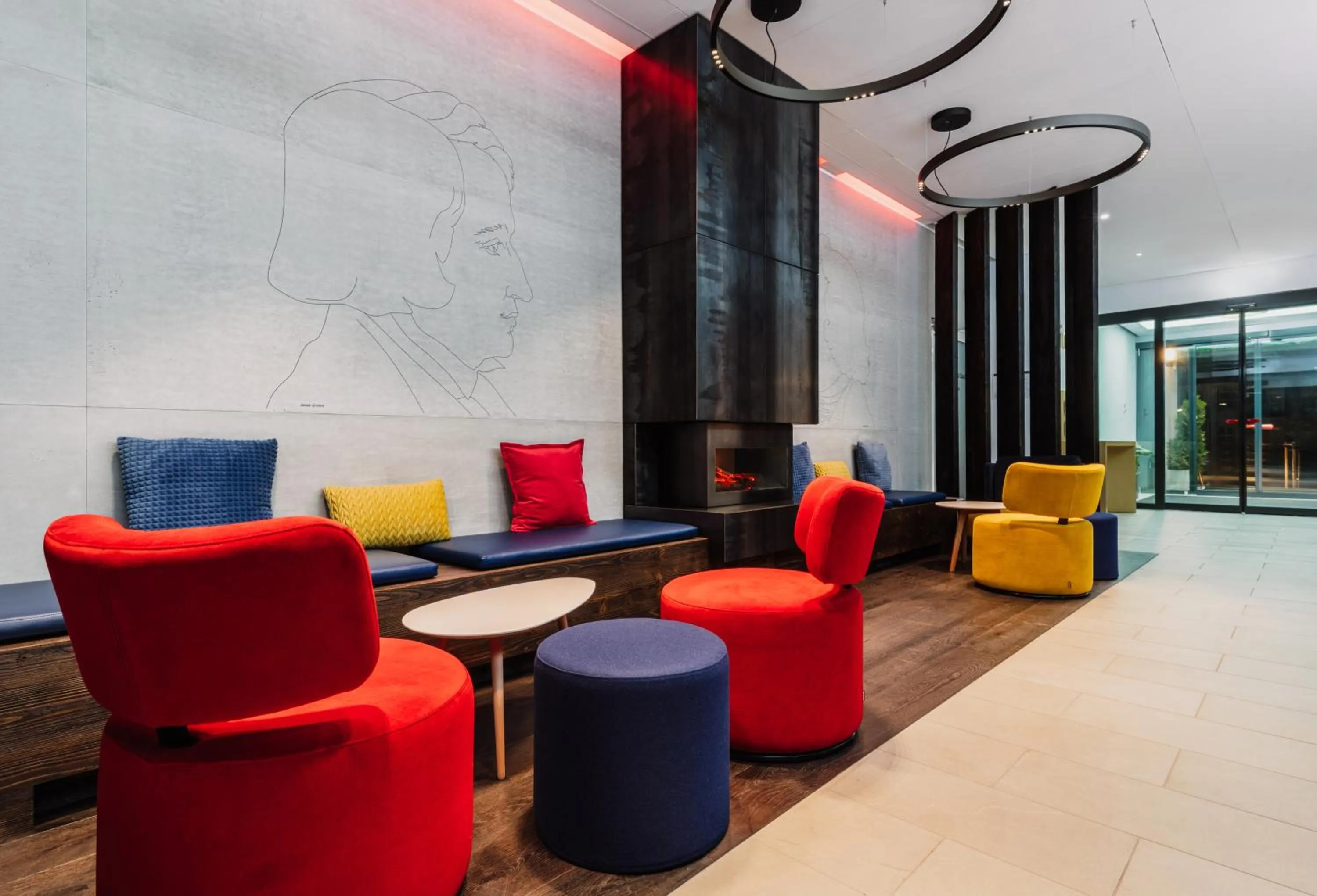 Lobby or reception in Grimms Hotel Hanau