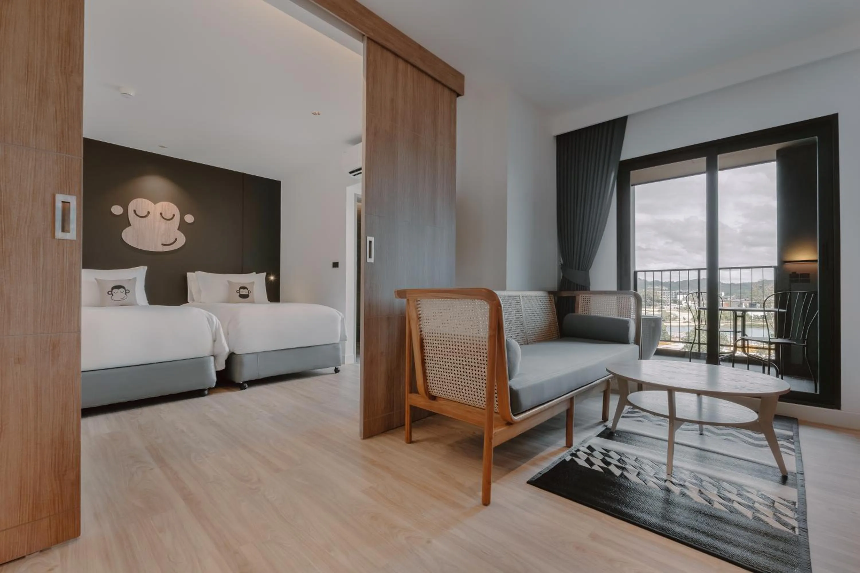 Bed in Blu Monkey Hub and Hotel Laguna, Bangtao Phuket