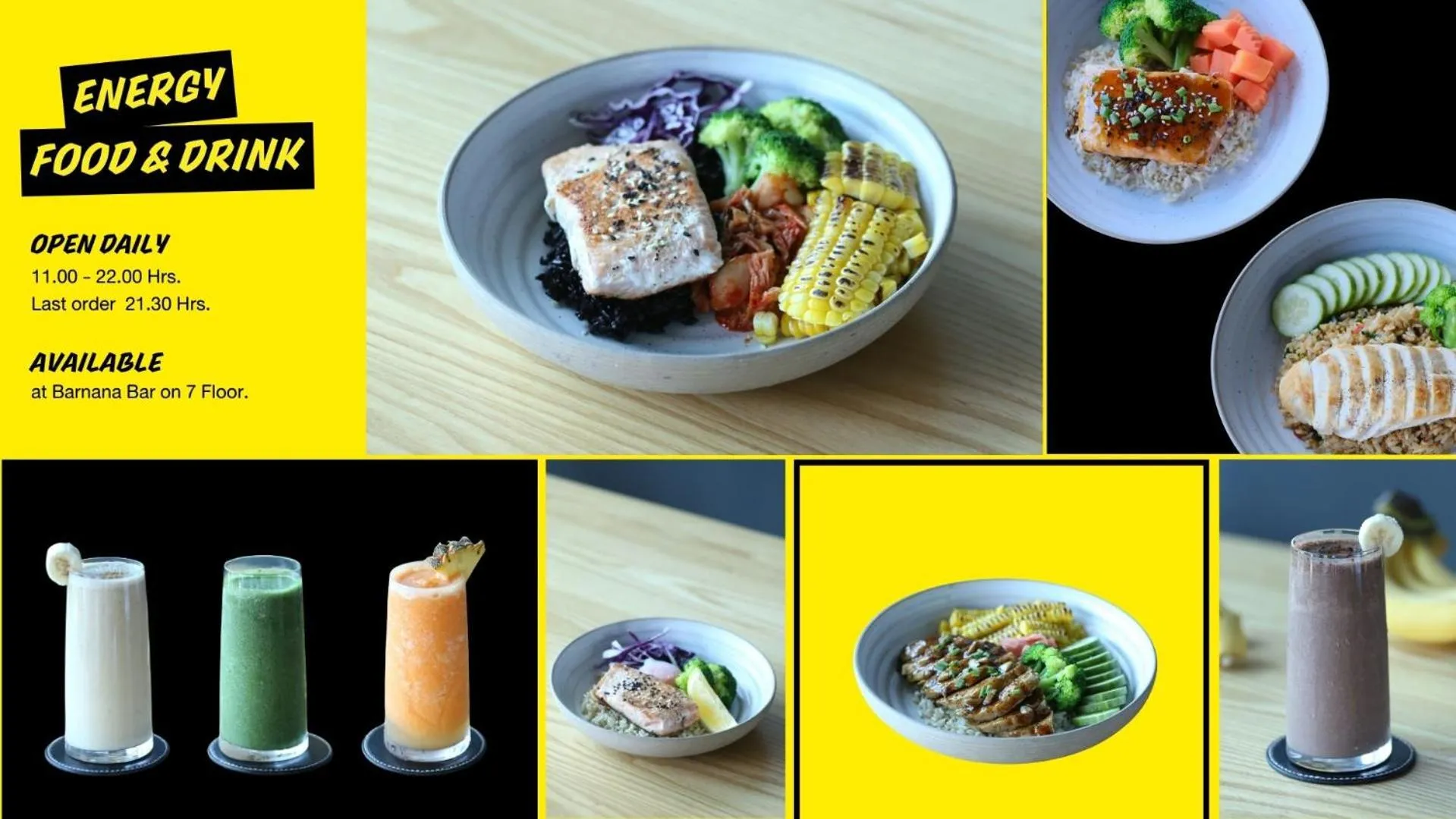 Food and drinks in Blu Monkey Hub and Hotel Laguna, Bangtao Phuket