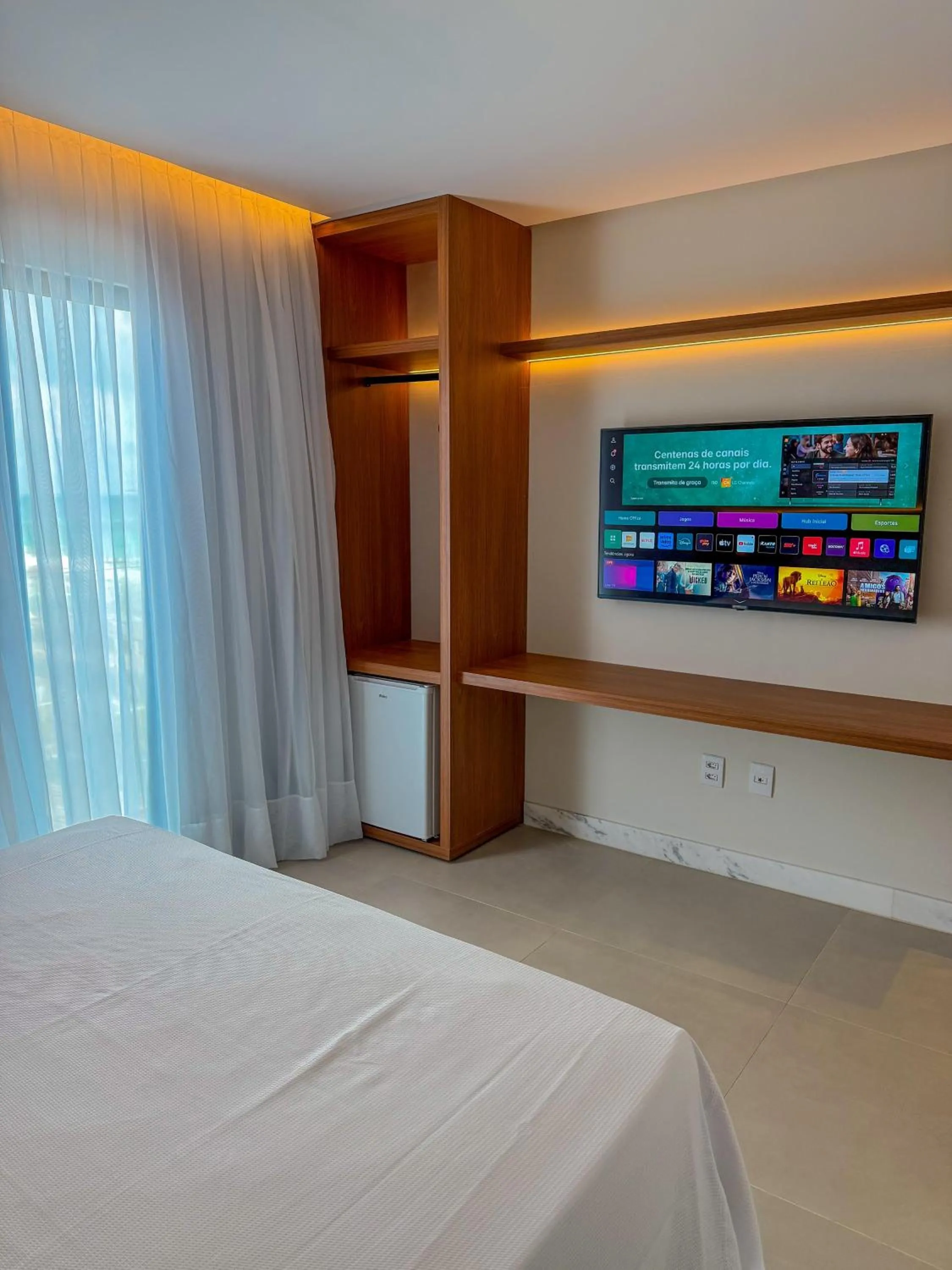 Bedroom, Bed in Porto Suítes Natal Hotel