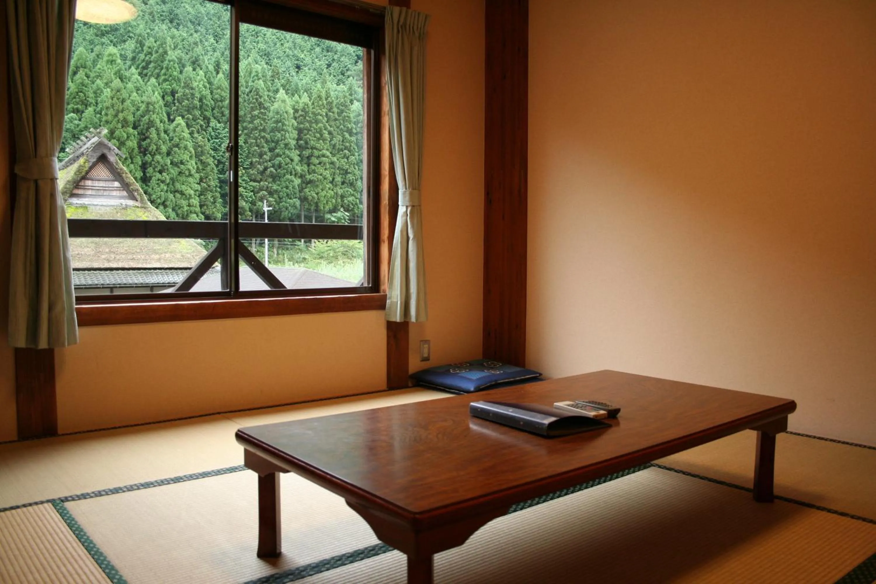 Seating area in Miyama Nature and Culture Village Kajikaso