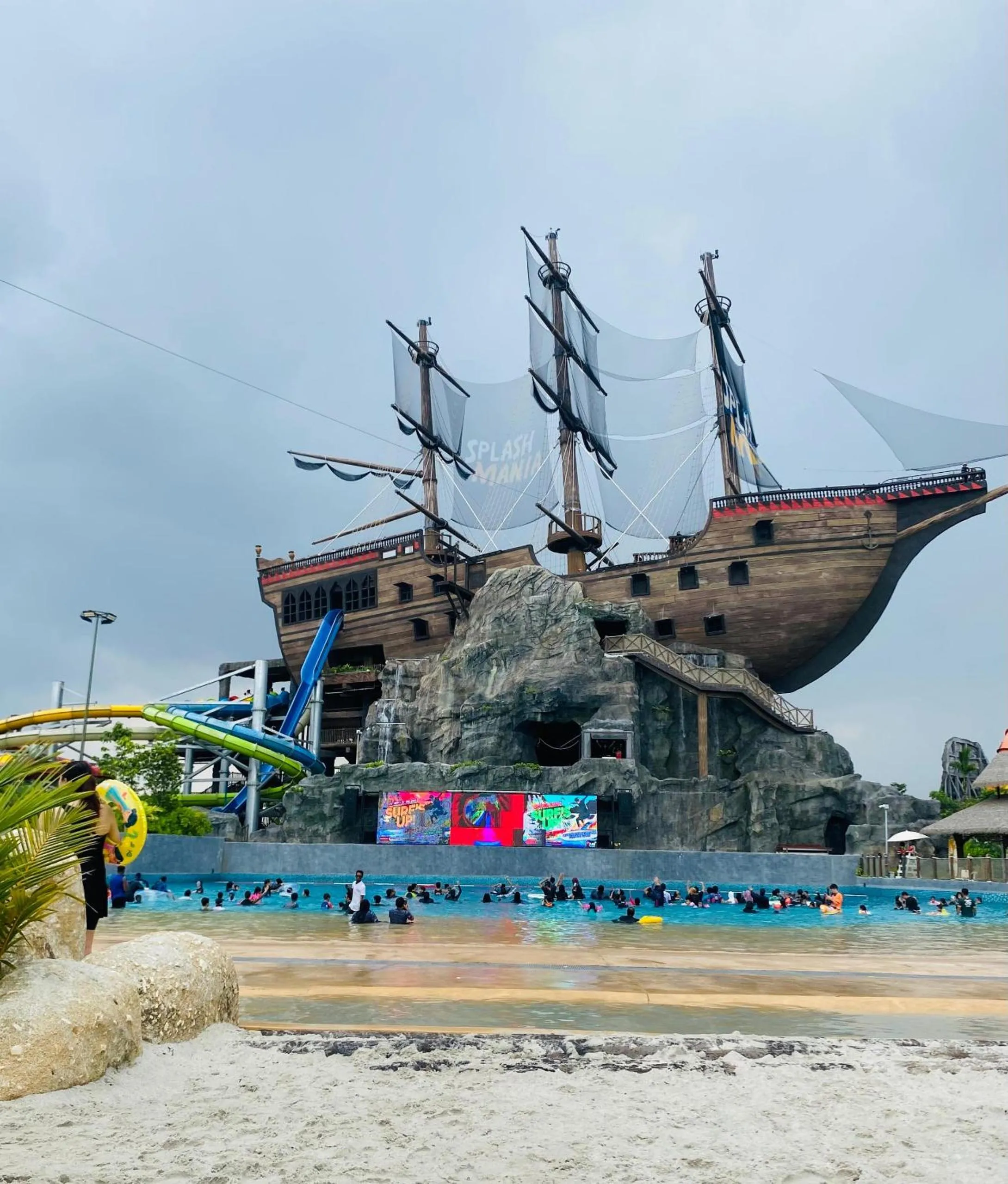 Pool view in SplashMania Gamuda Cove
