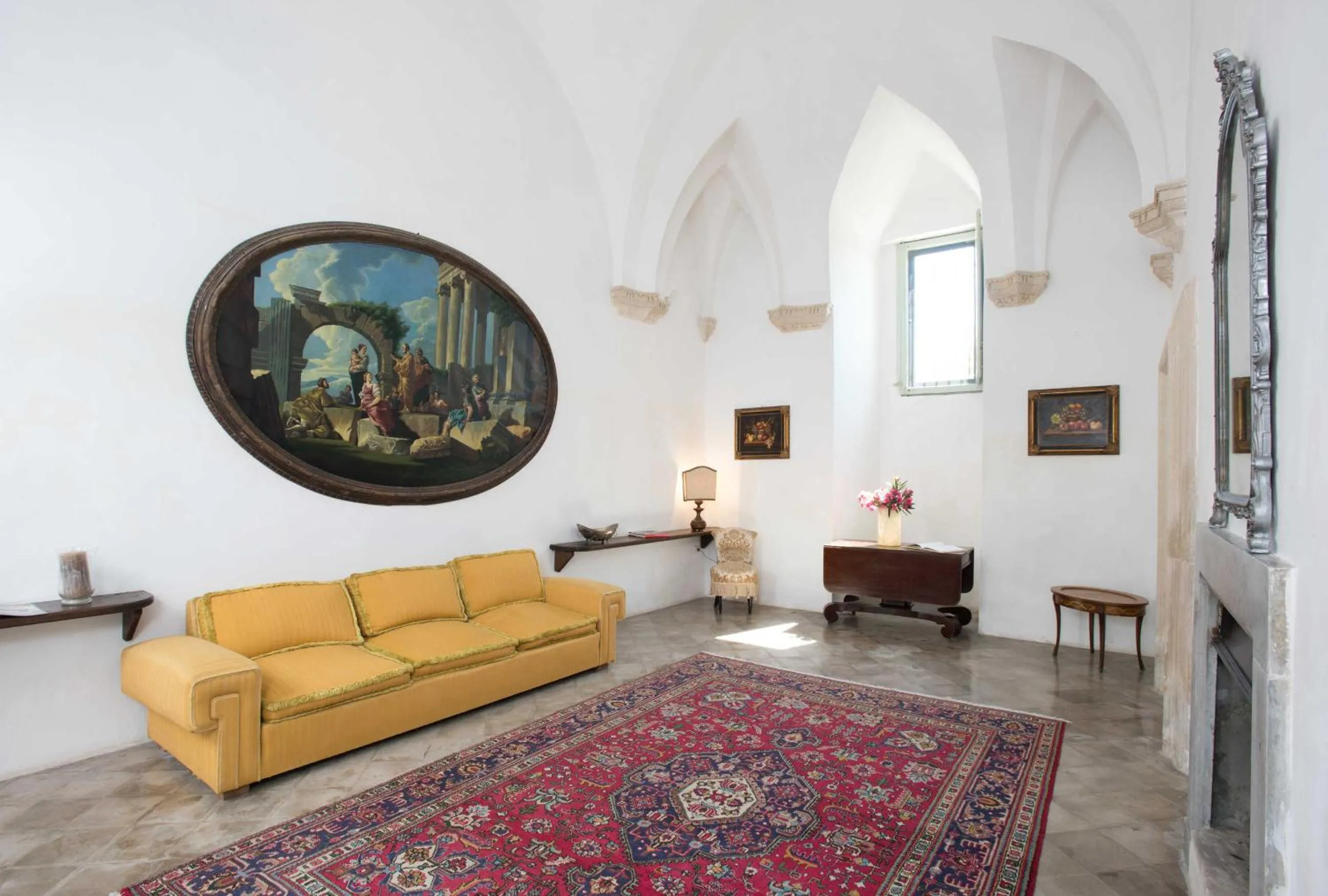 Living room in Castello di Casamassella - Marea Stays Collection