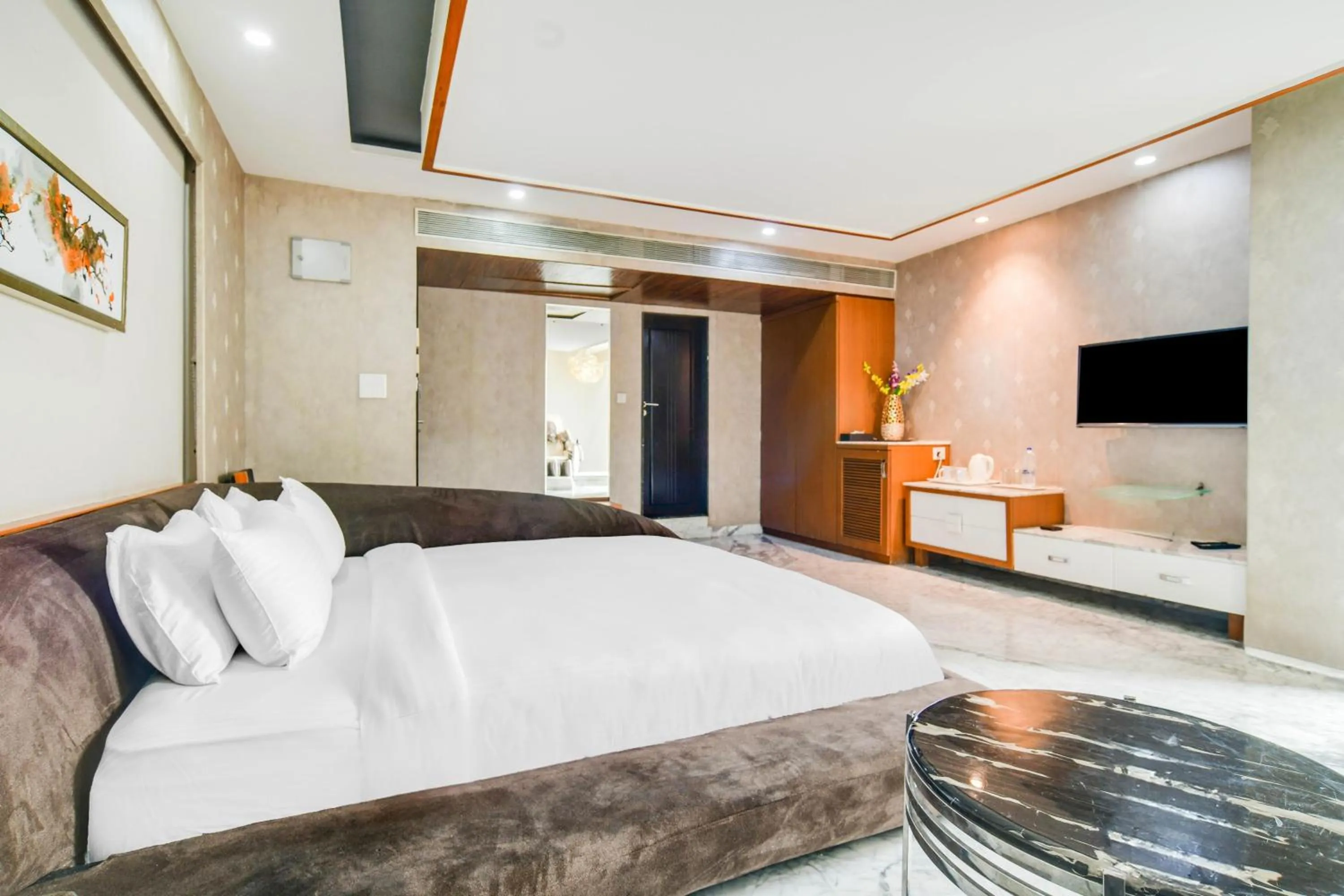 Bedroom, Bed in Palette by CheckIn Chappan Market Indore Formerly Sapphire Star