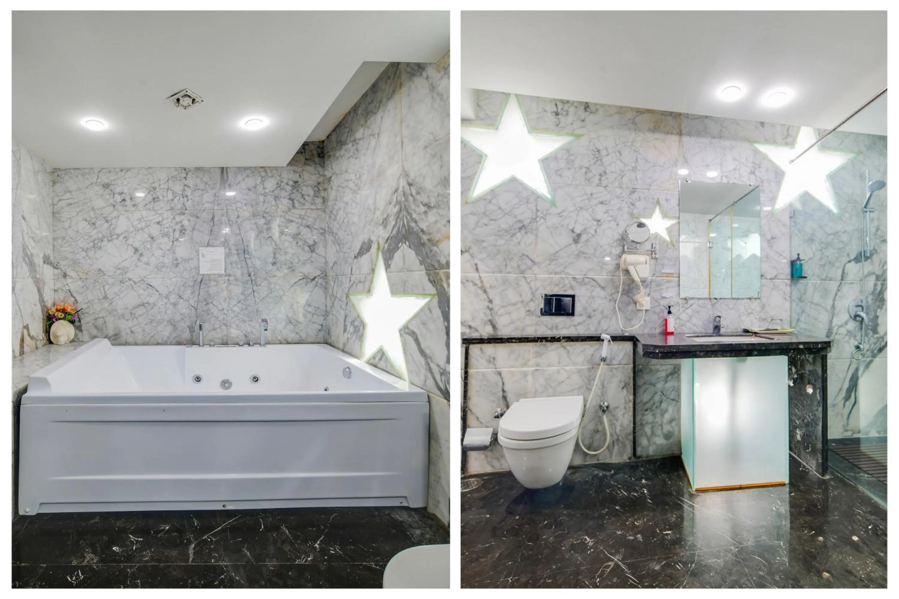 Bathroom in Palette by CheckIn Chappan Market Indore Formerly Sapphire Star