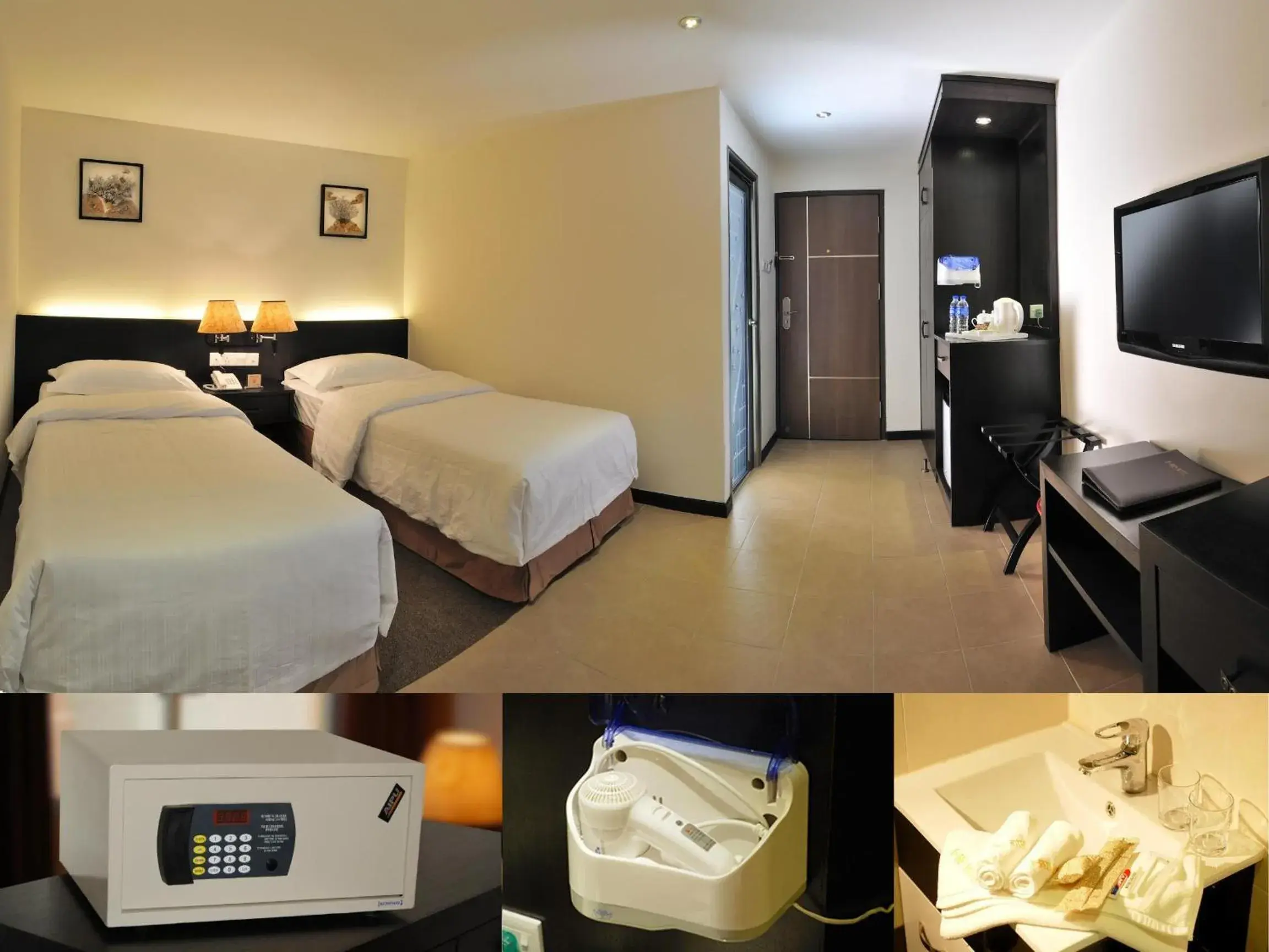 Standard Twin Room in ERNES Hotel Bandar Perda Standard Twin Room in ERNES Hotel Bandar Perda