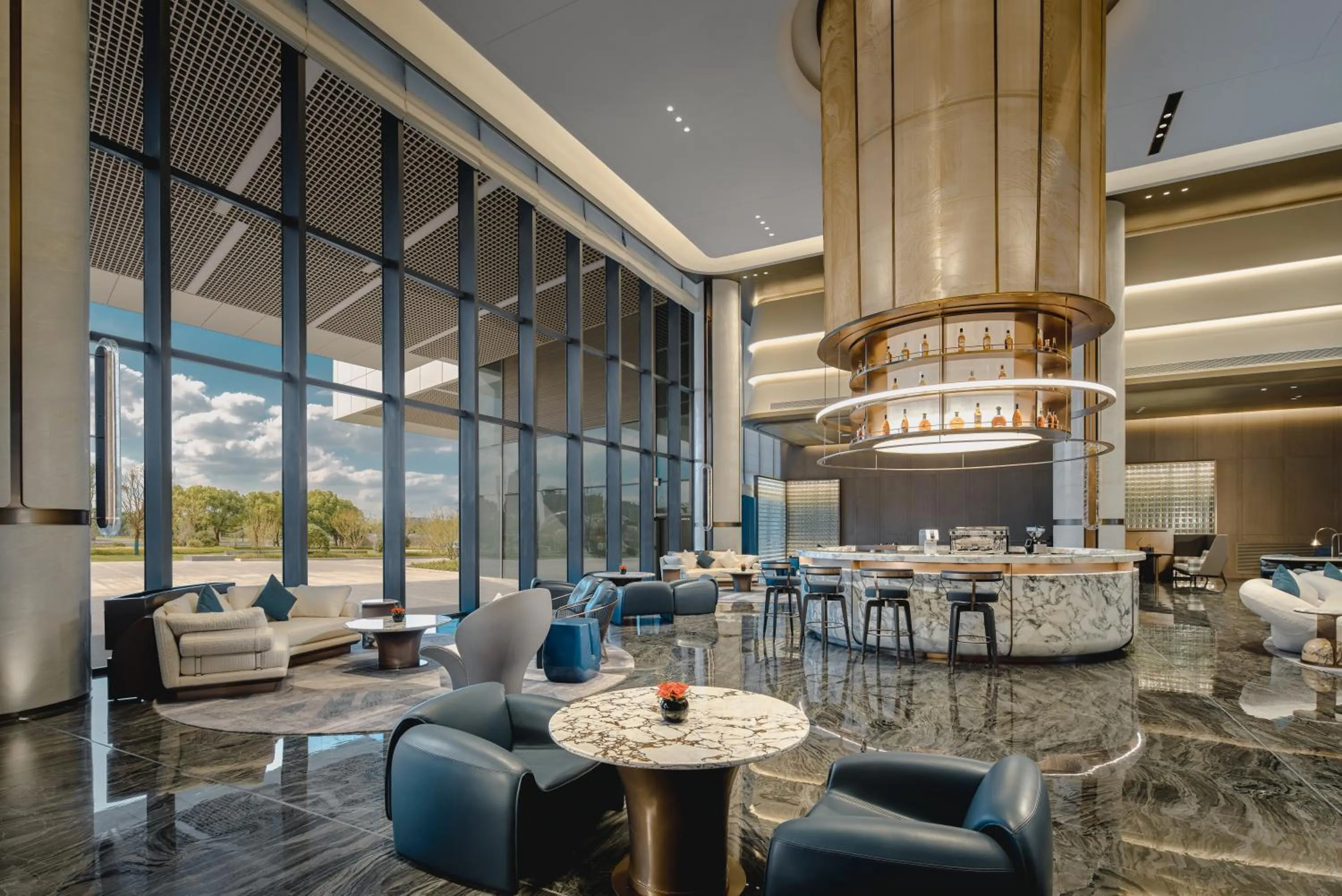 Seating area in Crowne Plaza Kunshan East by IHG