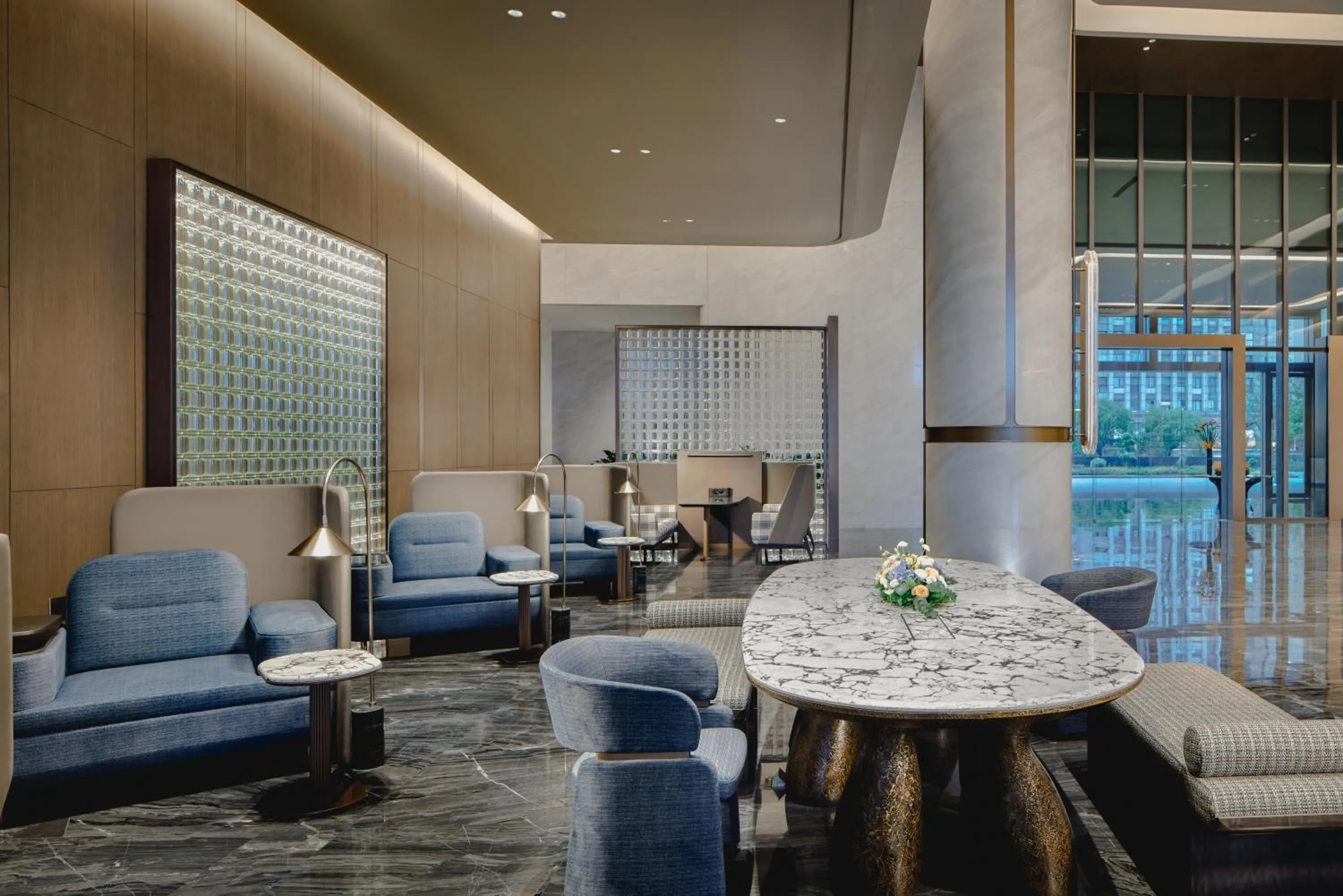 Seating area in Crowne Plaza Kunshan East by IHG
