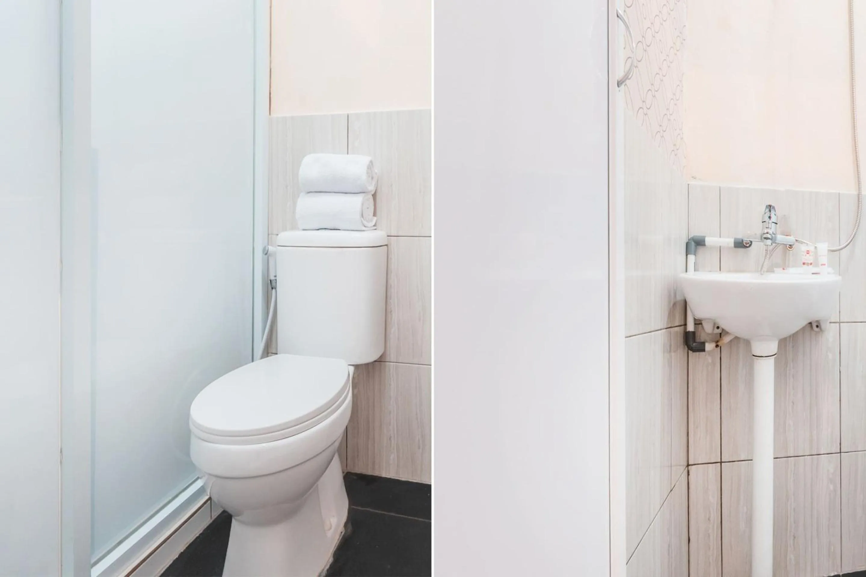 Bathroom in Hotel O J&b Room Pramuka