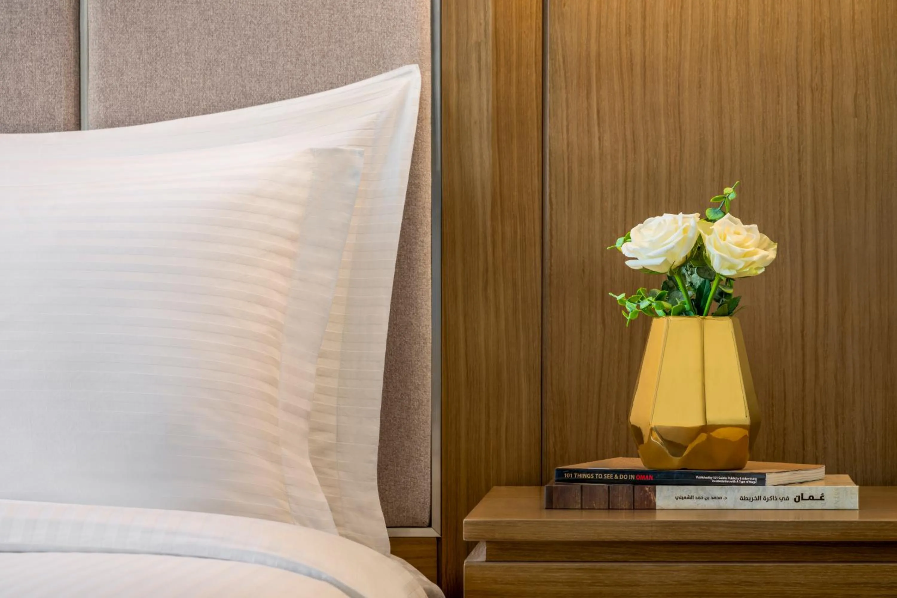 Decorative detail, Bed in Mercure Muscat