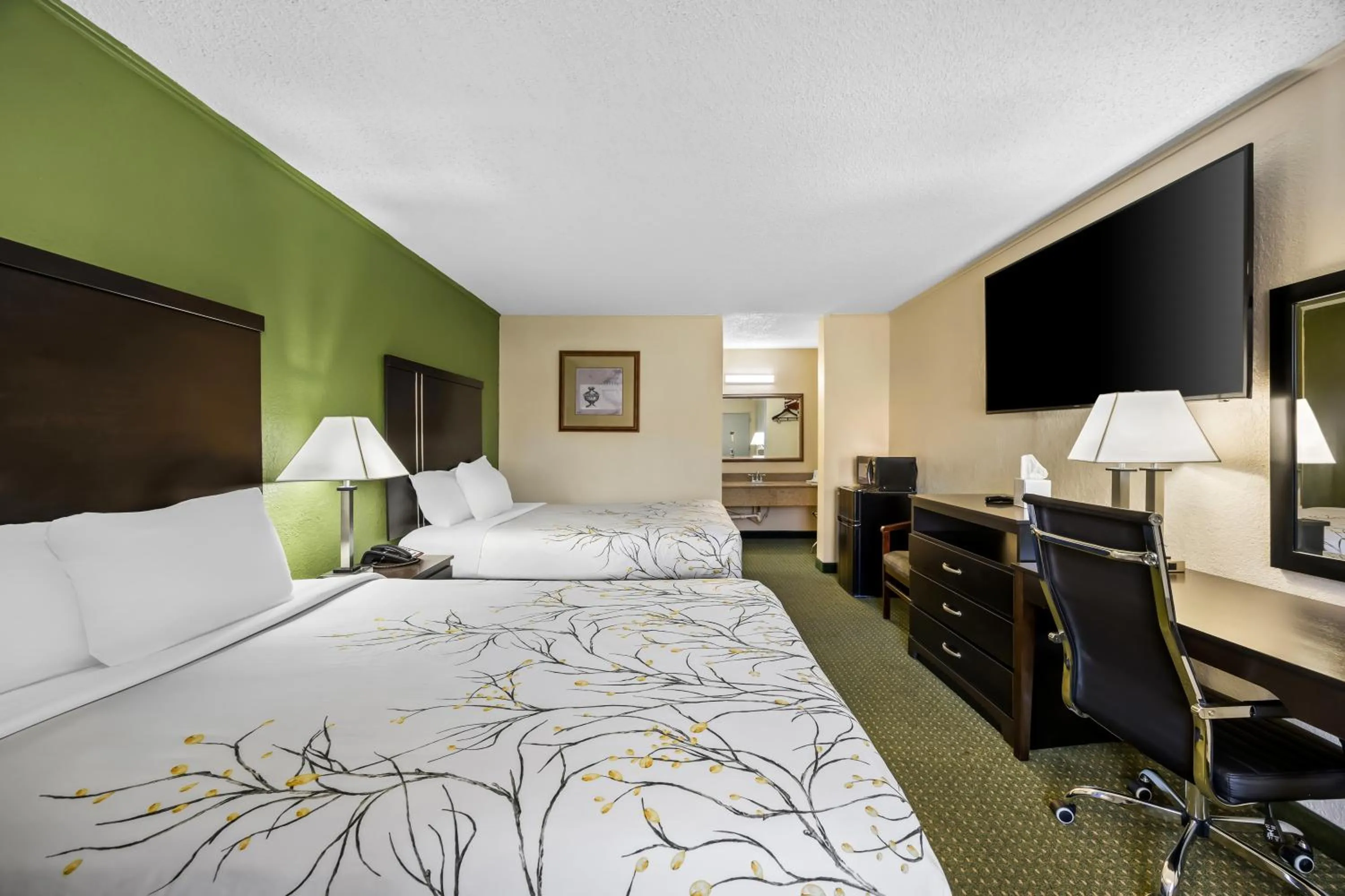 TV and multimedia, Bed in America's Best Value Inn-Columbia