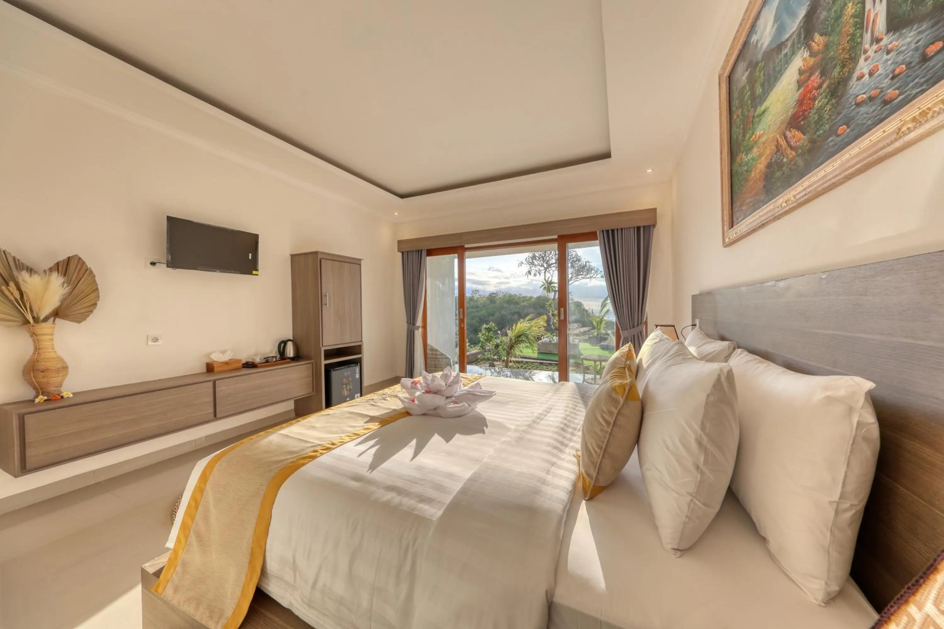 Bed in Kelingking Parama Resort