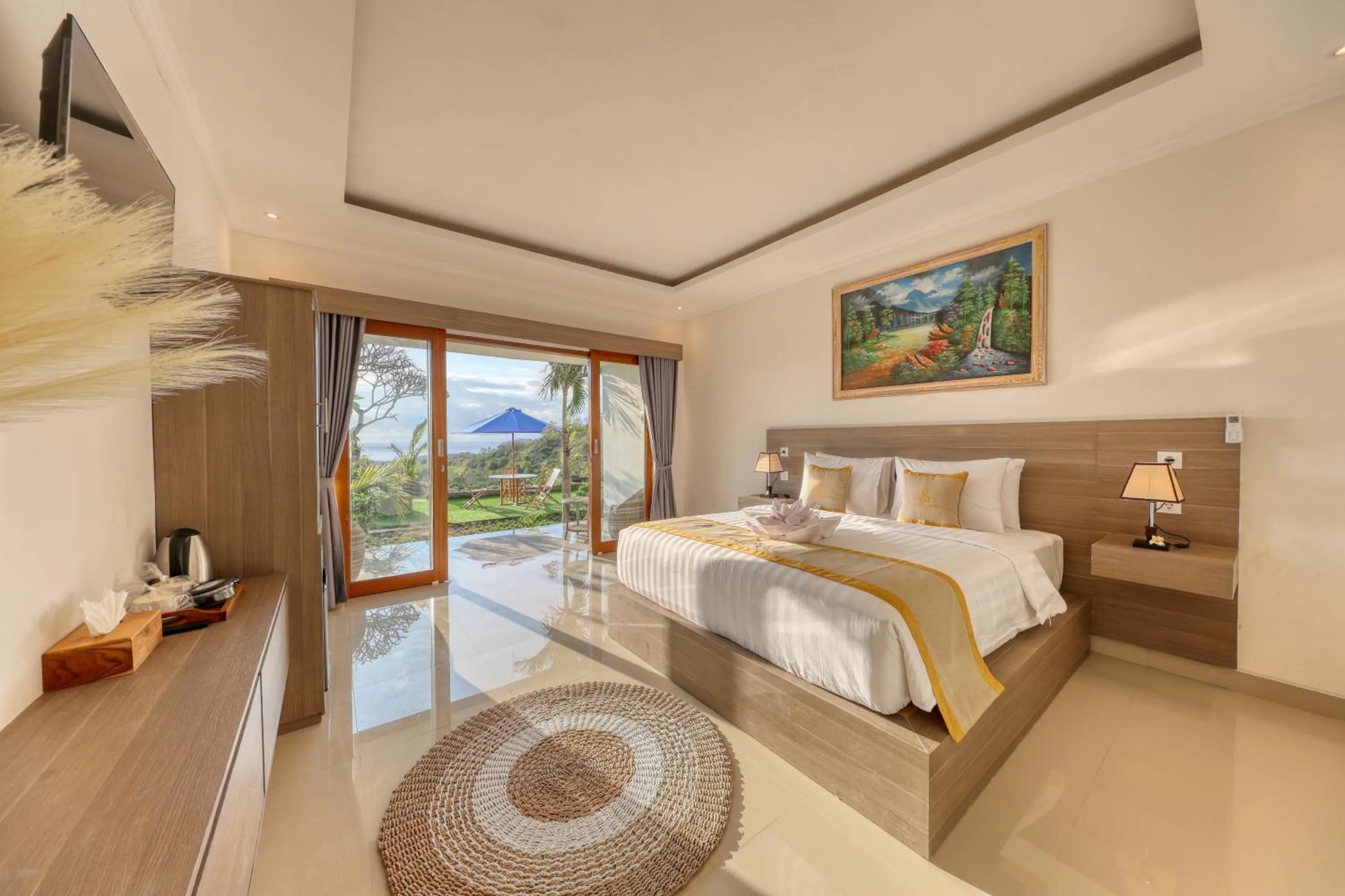 Bed in Kelingking Parama Resort