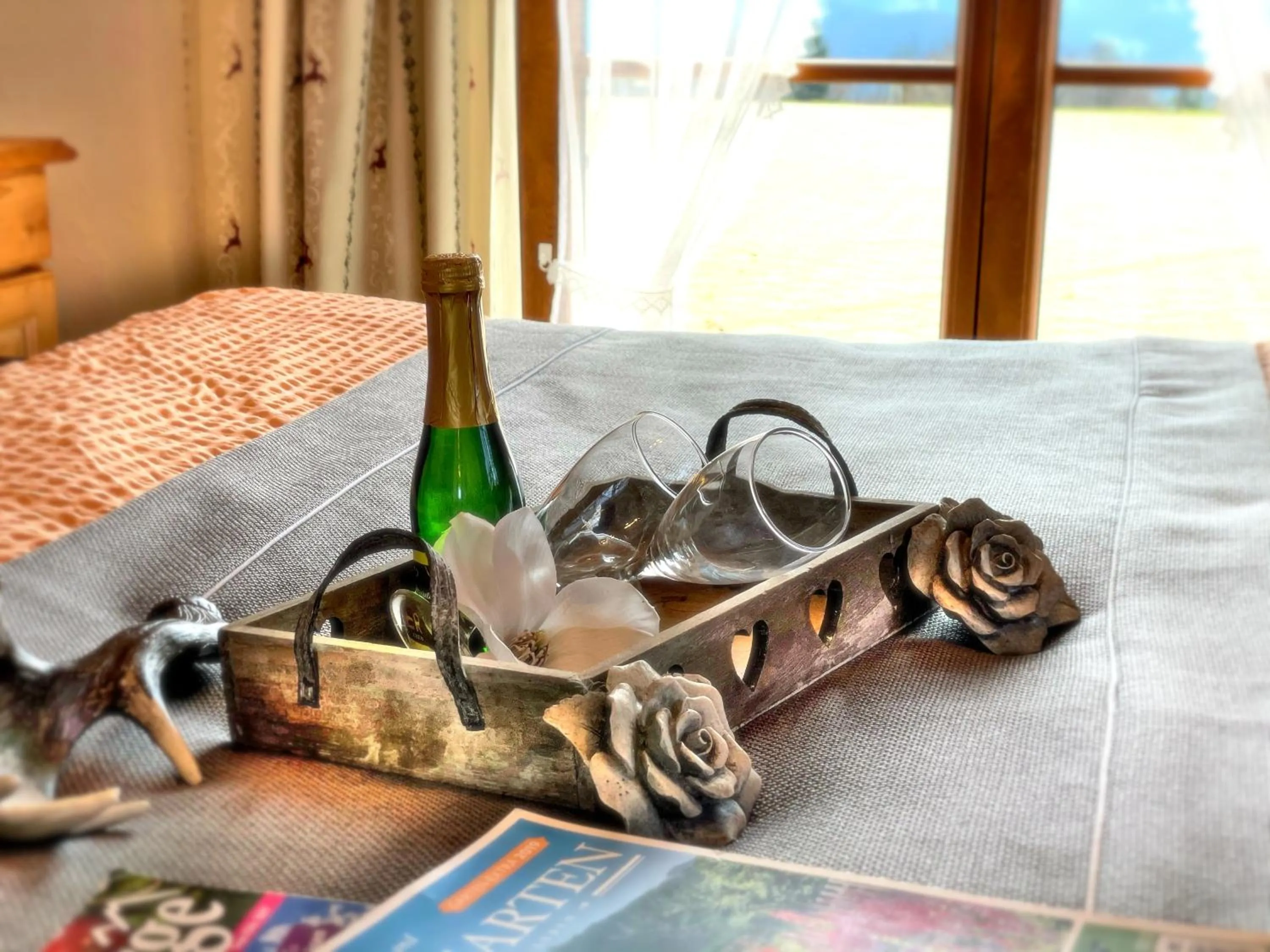 Bed in Pension Loiplstüberl