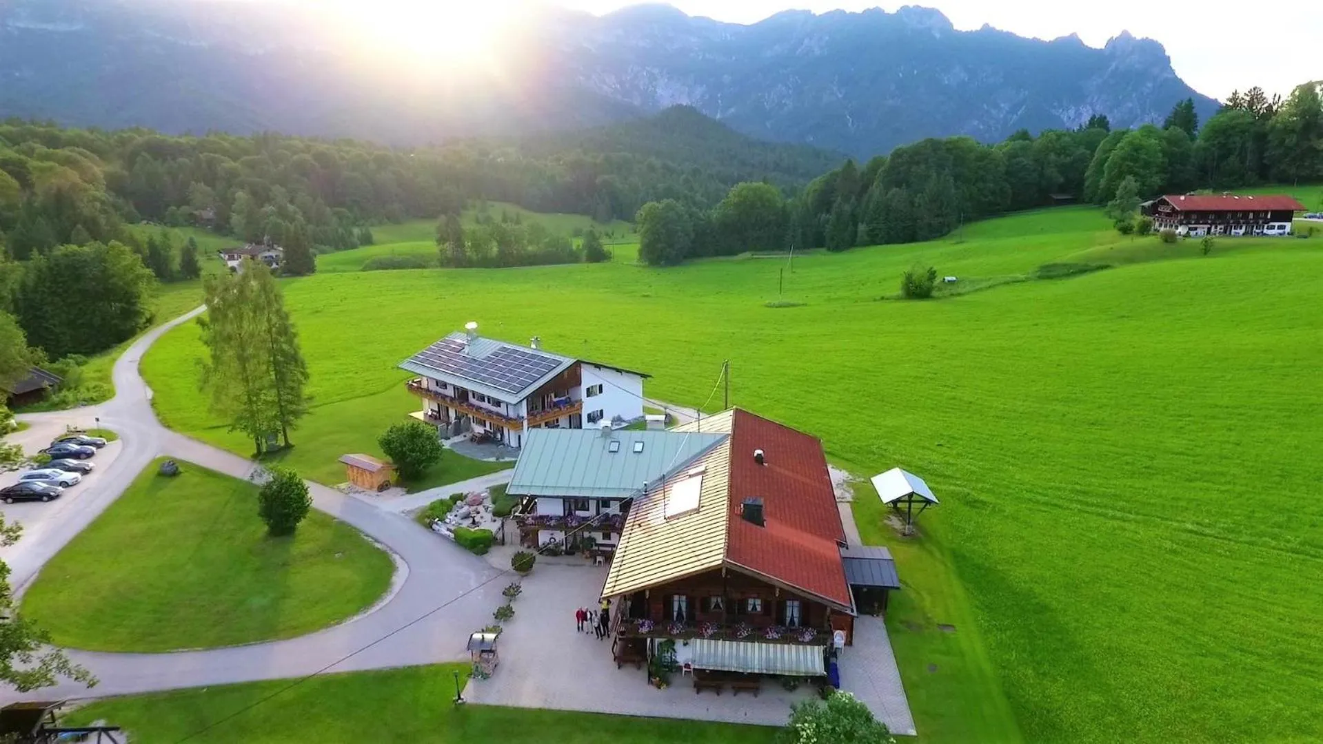 Bird's eye view in Pension Loiplstüberl