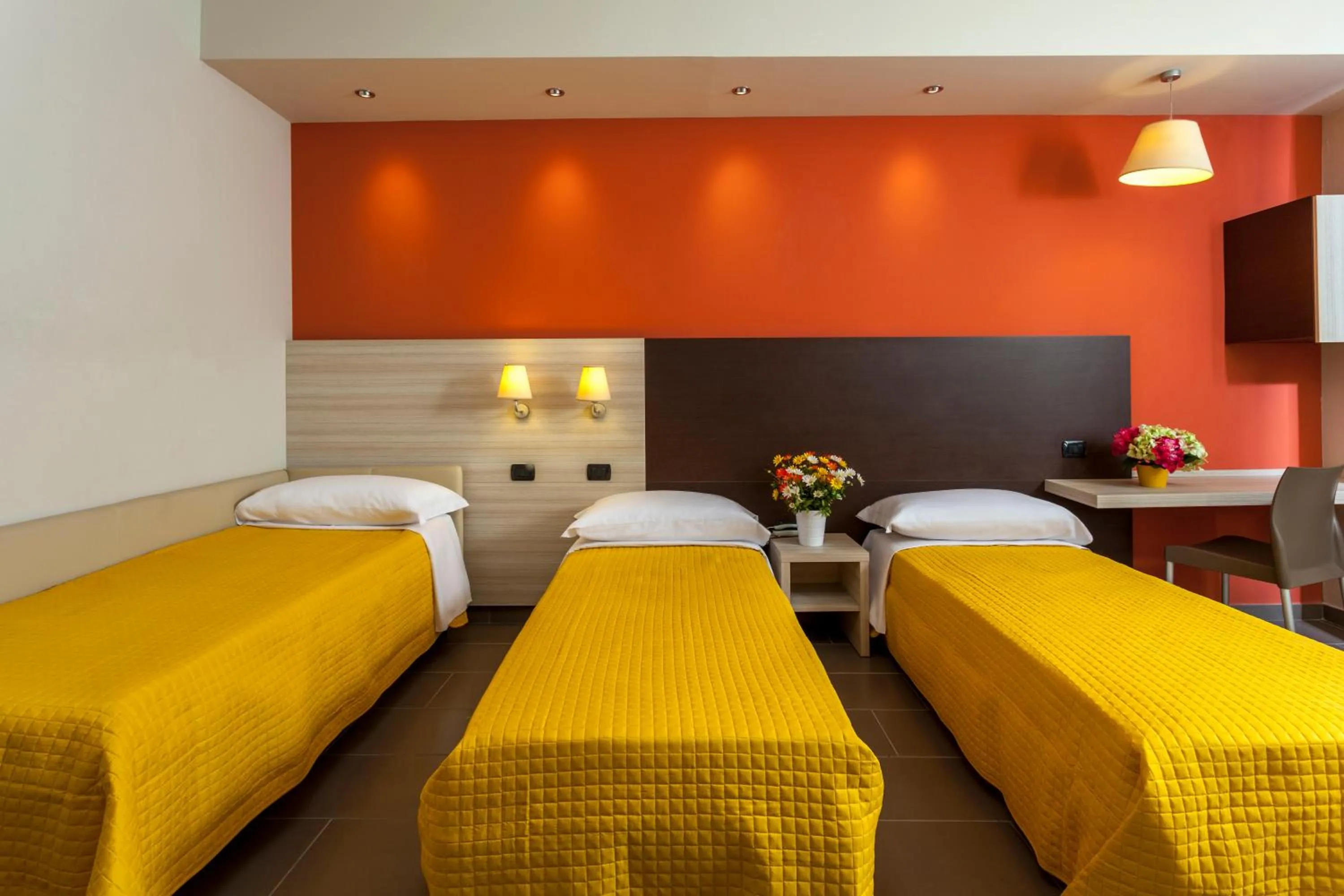 Bed in Hotel Aurora Mare