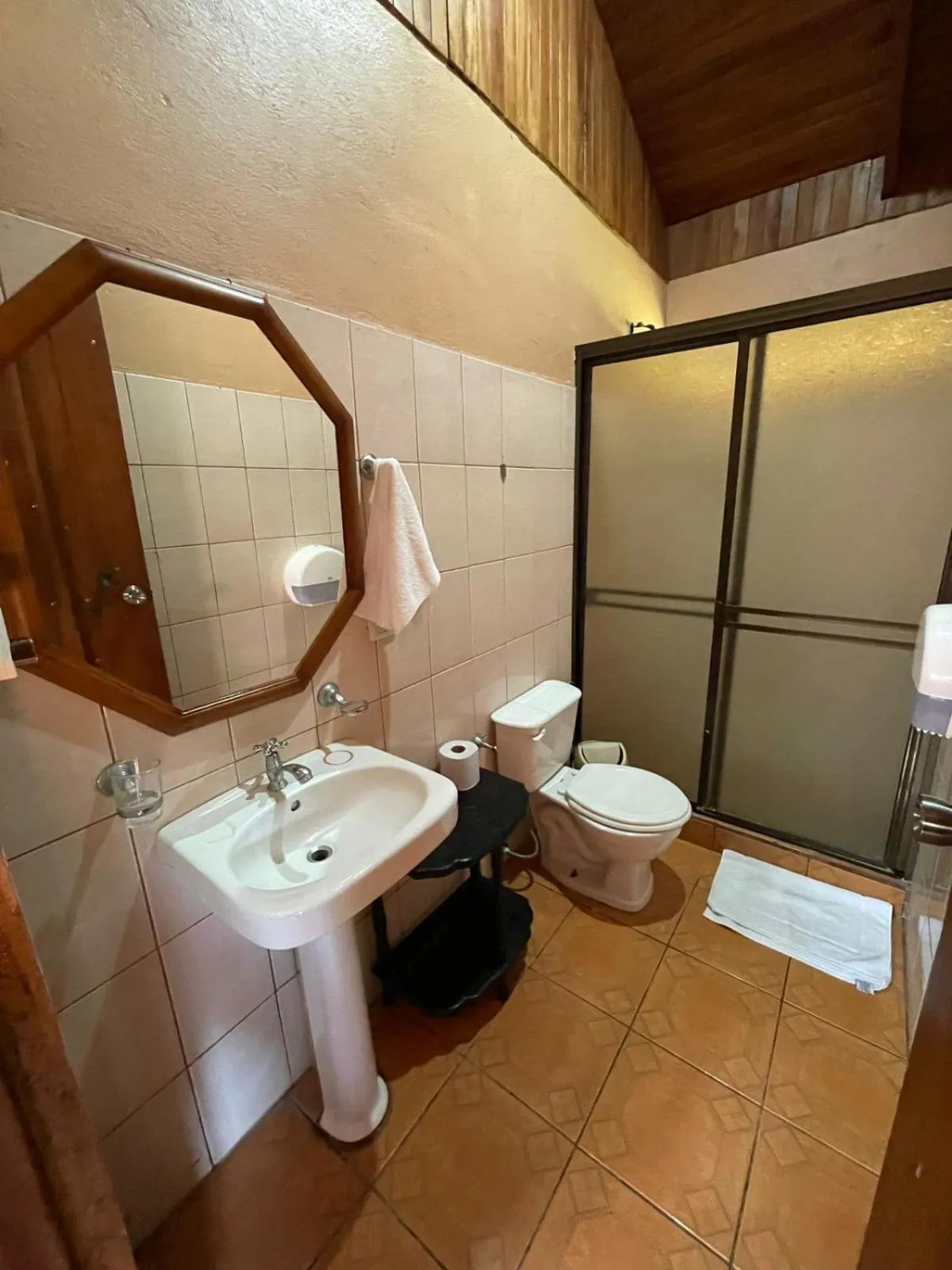 Shower in Cabinas La Catarata