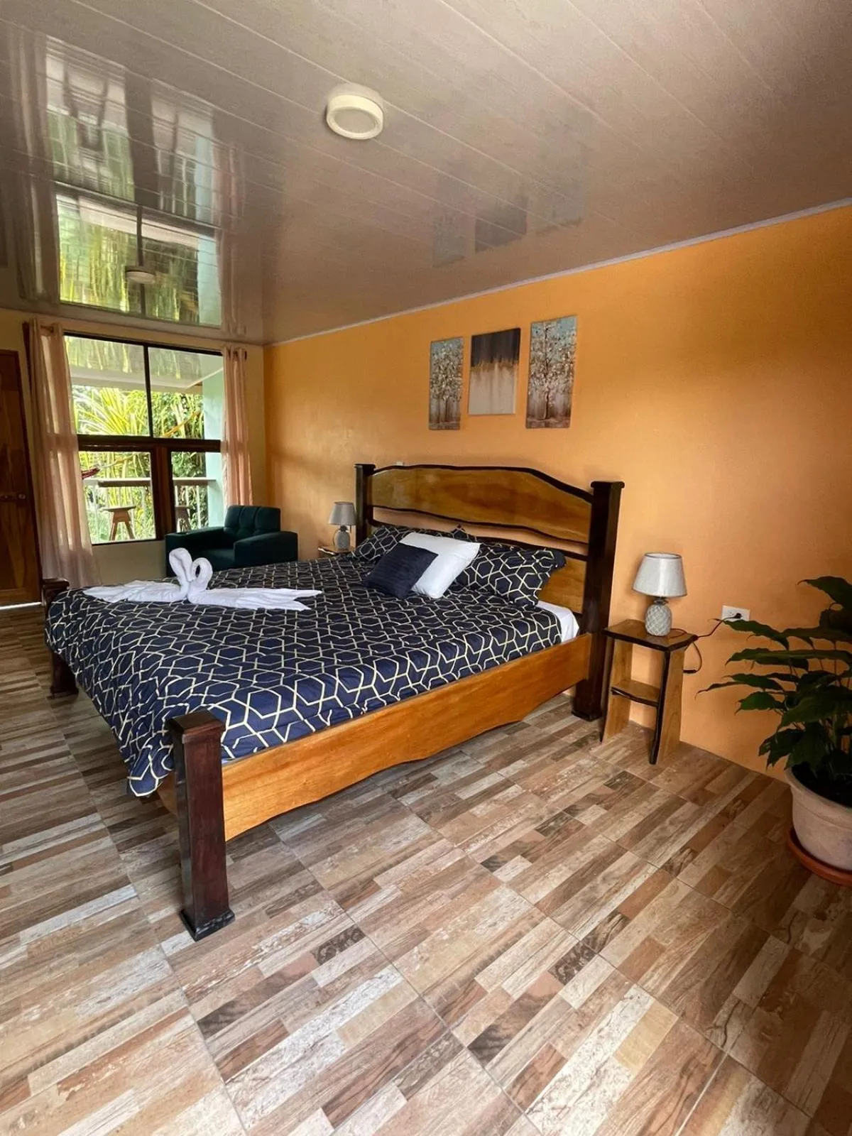 Bed in Cabinas La Catarata