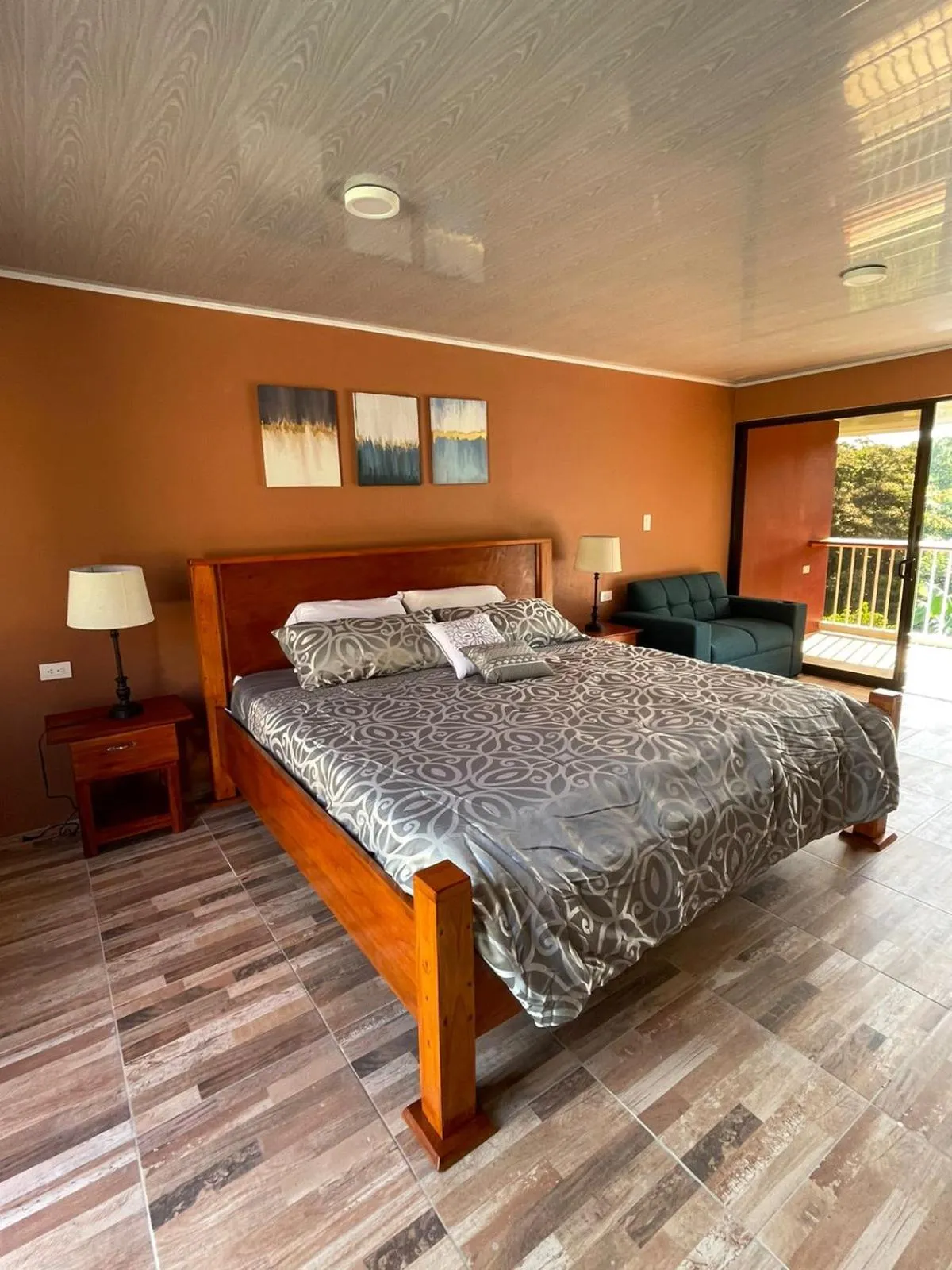 Bed in Cabinas La Catarata