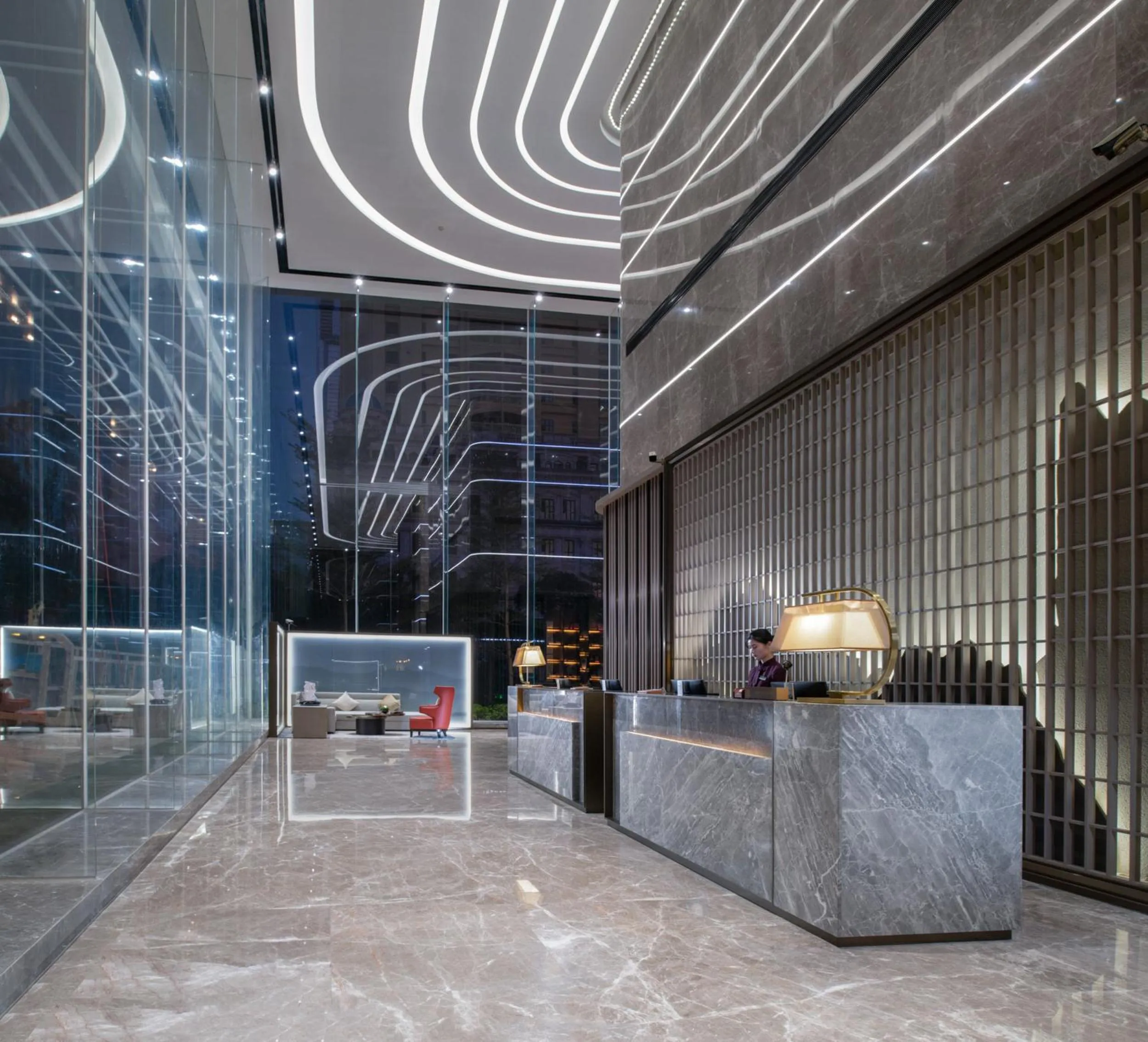 Lobby or reception in ECHENG Hotel, Nanning Wanda Plaza Convention and Exhibition Center