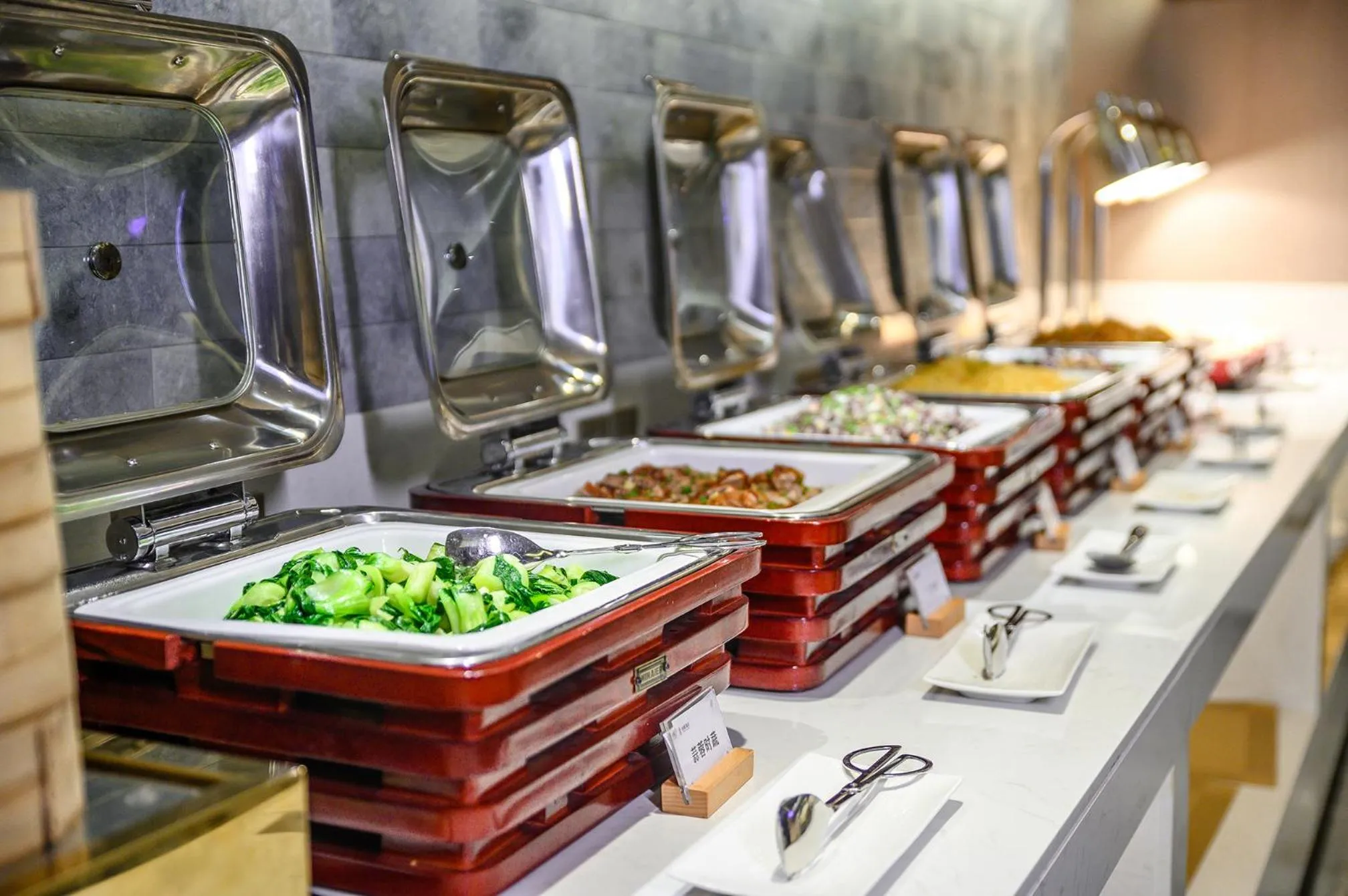 Buffet breakfast in ECHENG Hotel, Nanning Wanda Plaza Convention and Exhibition Center