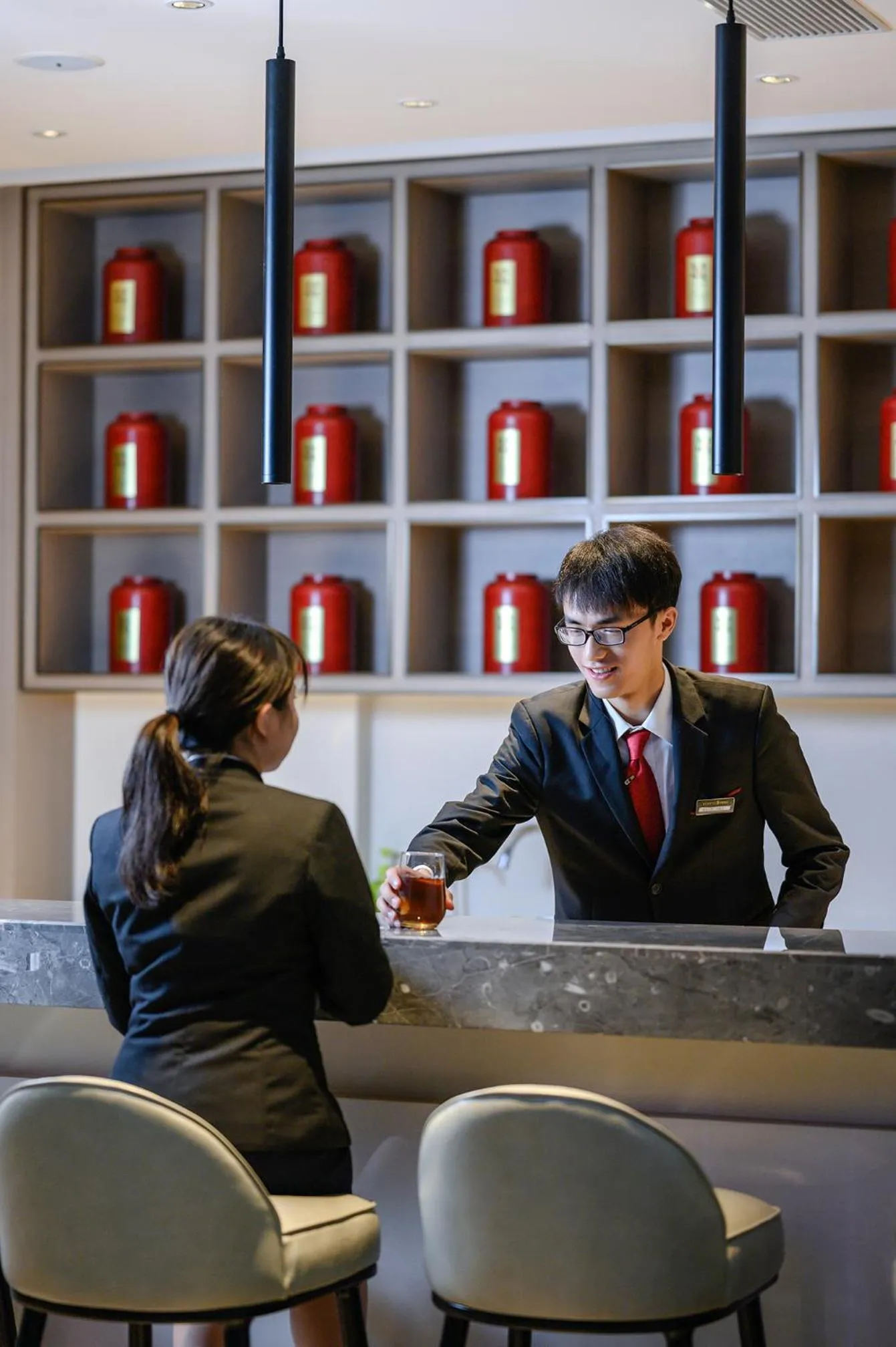 Lobby or reception in ECHENG Hotel, Nanning Wanda Plaza Convention and Exhibition Center