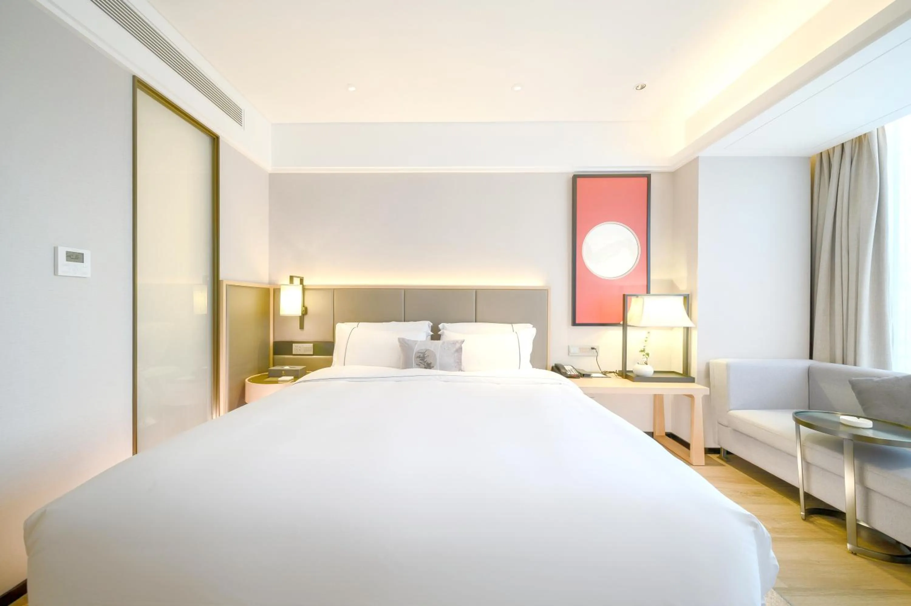 Bed in ECHENG Hotel, Nanning Wanda Plaza Convention and Exhibition Center