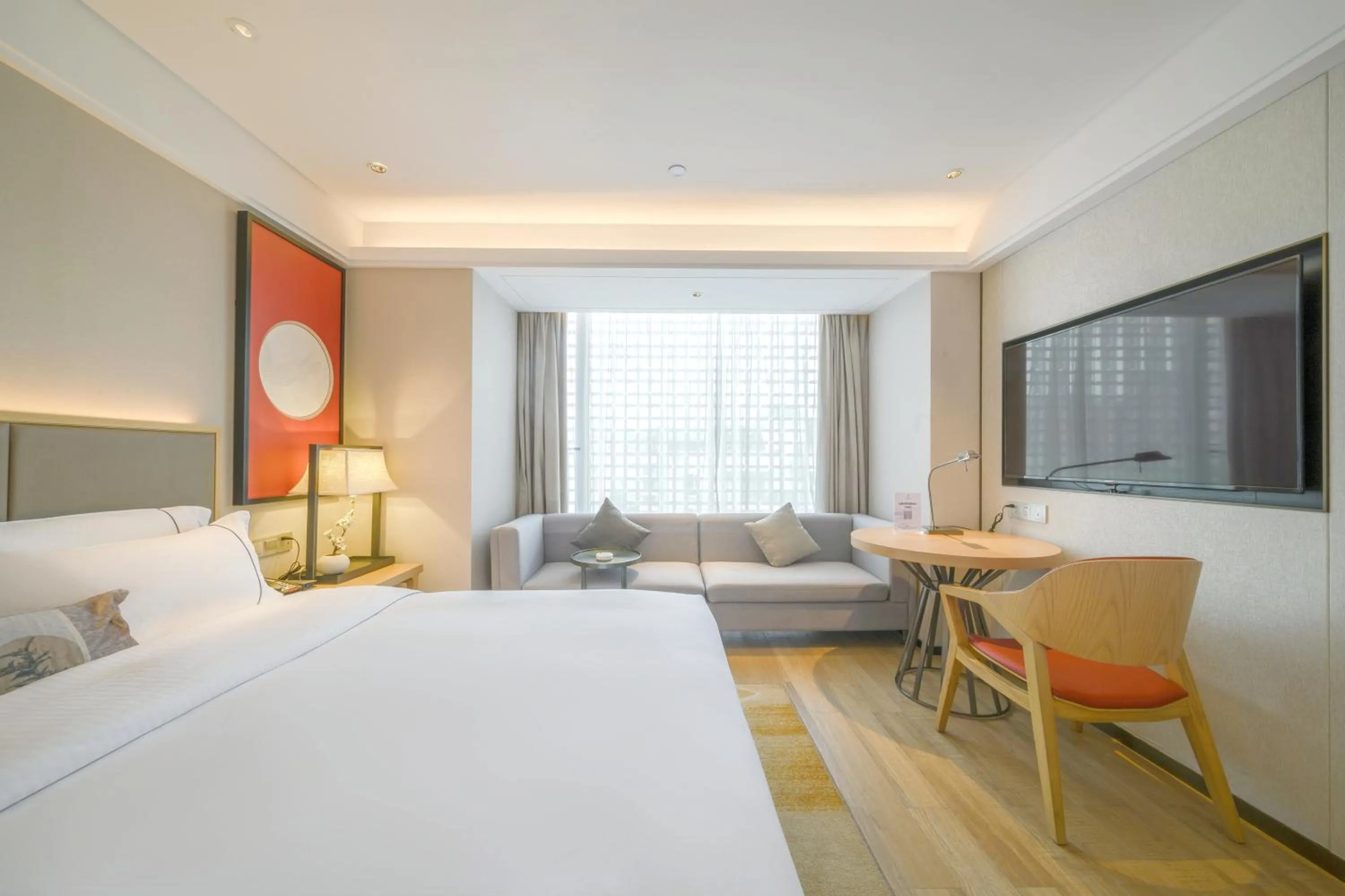 Bedroom, Bed in ECHENG Hotel, Nanning Wanda Plaza Convention and Exhibition Center