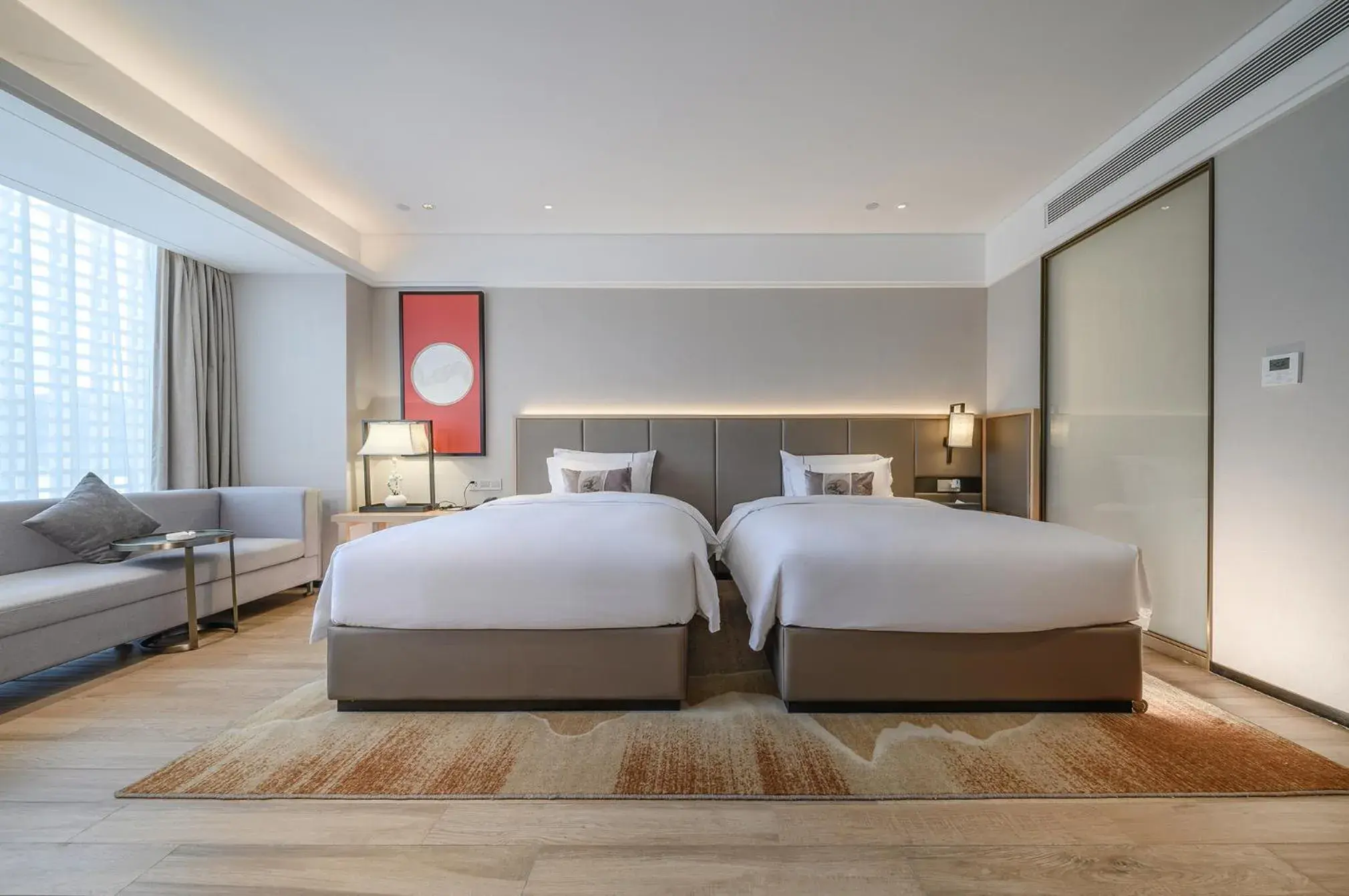 Twin Room in ECHENG Hotel, Nanning Wanda Plaza Convention and Exhibition Center Twin Room in ECHENG Hotel, Nanning Wanda Plaza Convention and Exhibition Center