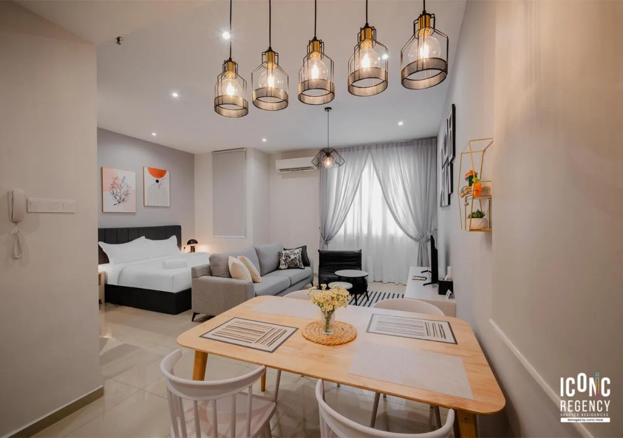 Dining area, Bed in Iconic Regency Service Residences, managed by Iconic Hotel