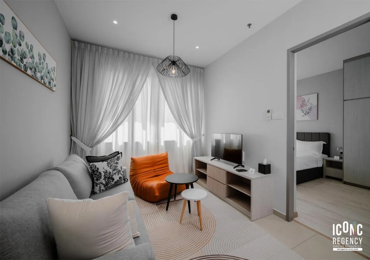 Living room in Iconic Regency Service Residences, managed by Iconic Hotel