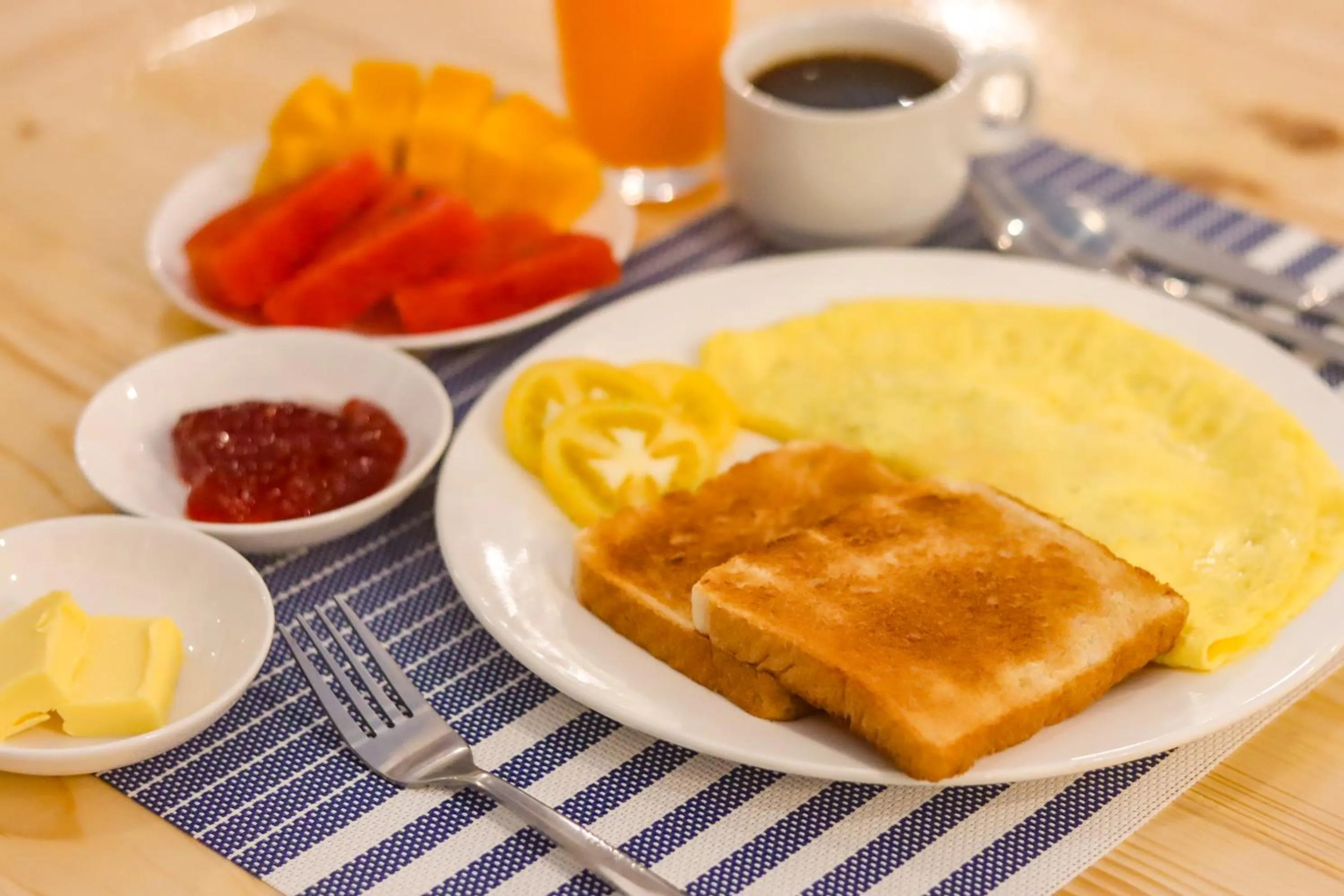 Breakfast in Bolabog Beach Resort