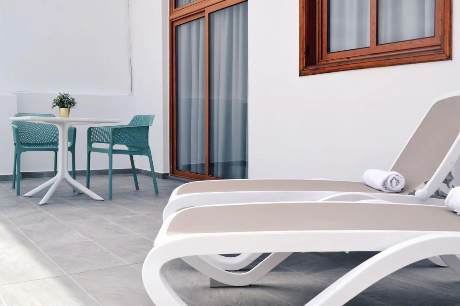 Balcony/Terrace in ApartHotel Idafe