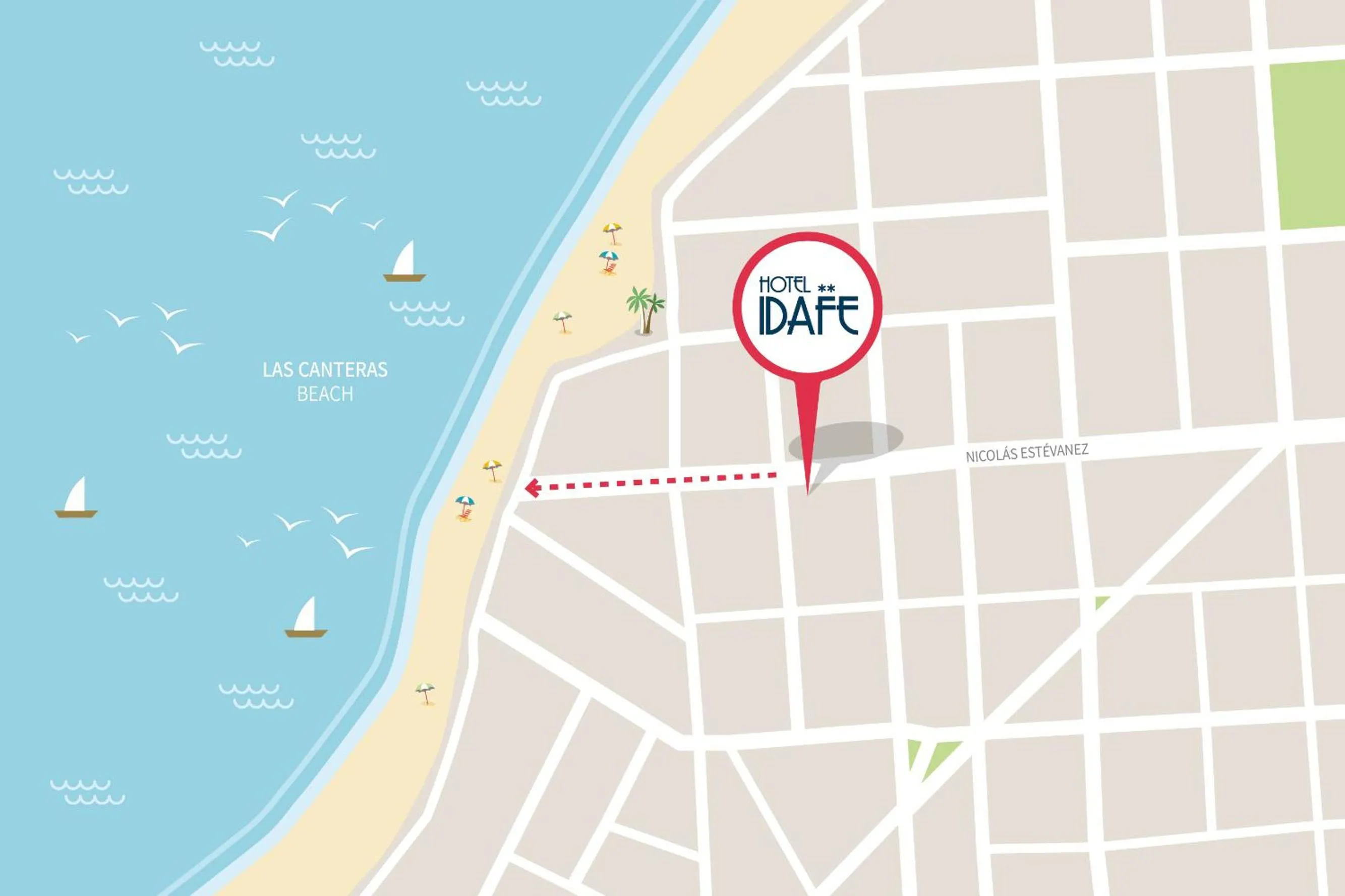 Location in ApartHotel Idafe