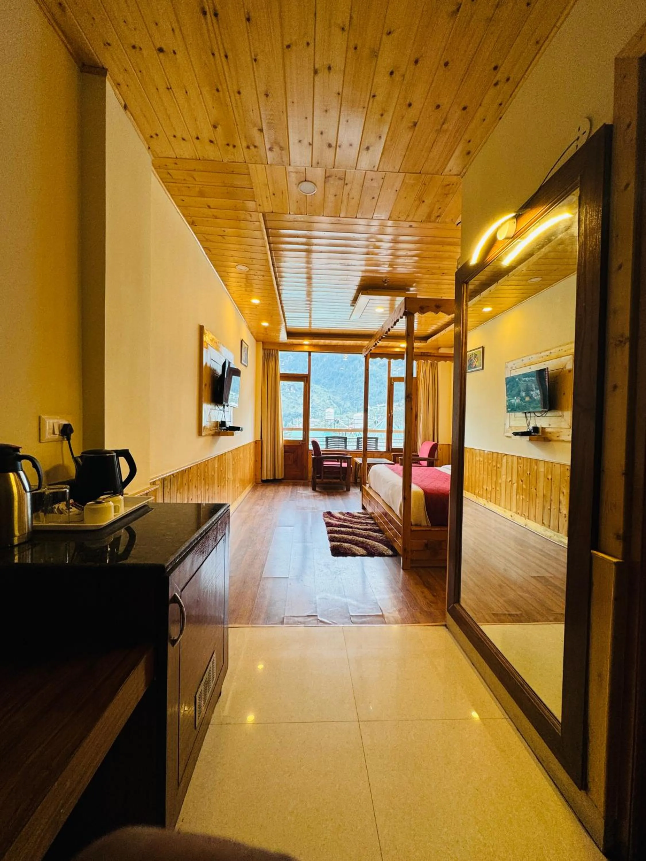 Bedroom, Bed in Swastik Grand Manali