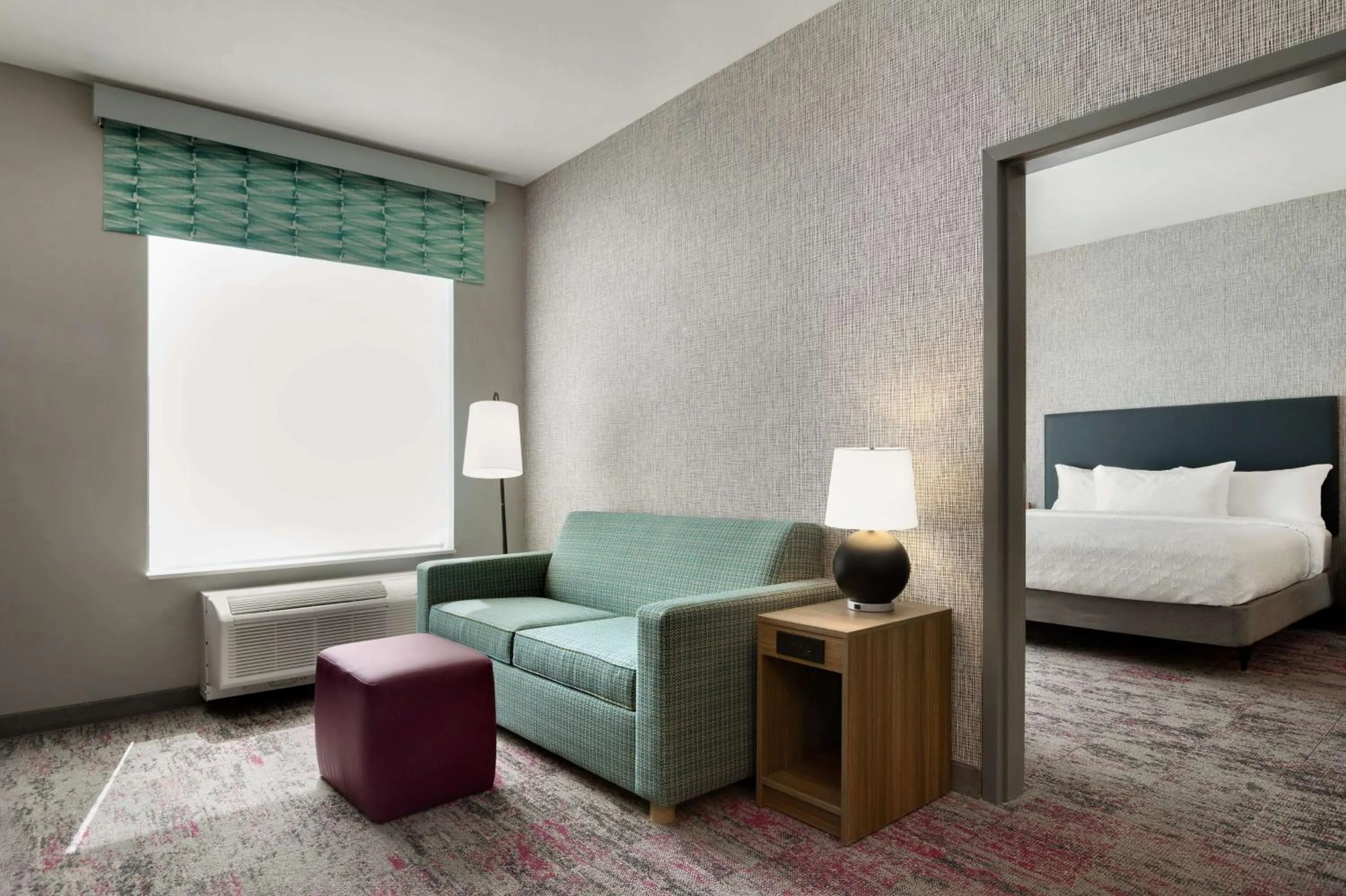 Living room, Bed in Home2 Suites By Hilton Conyers Atlanta