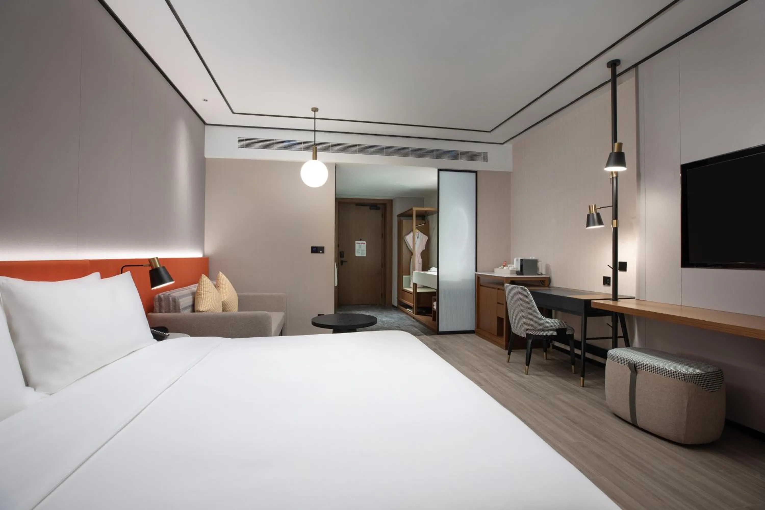 Bed in Hilton Garden Inn Luoyang Kaiyuan Avenue