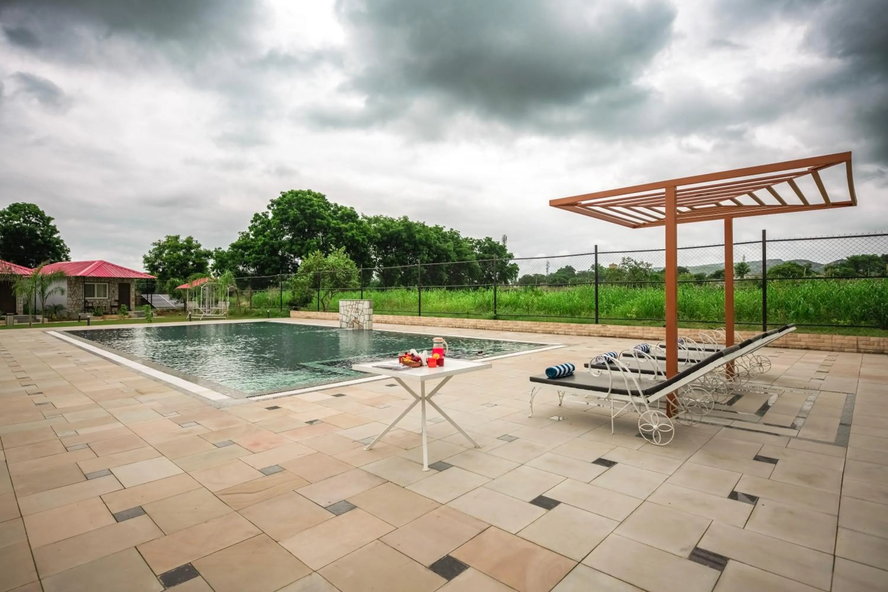 Swimming pool in Aashiyana Luxury Cottages