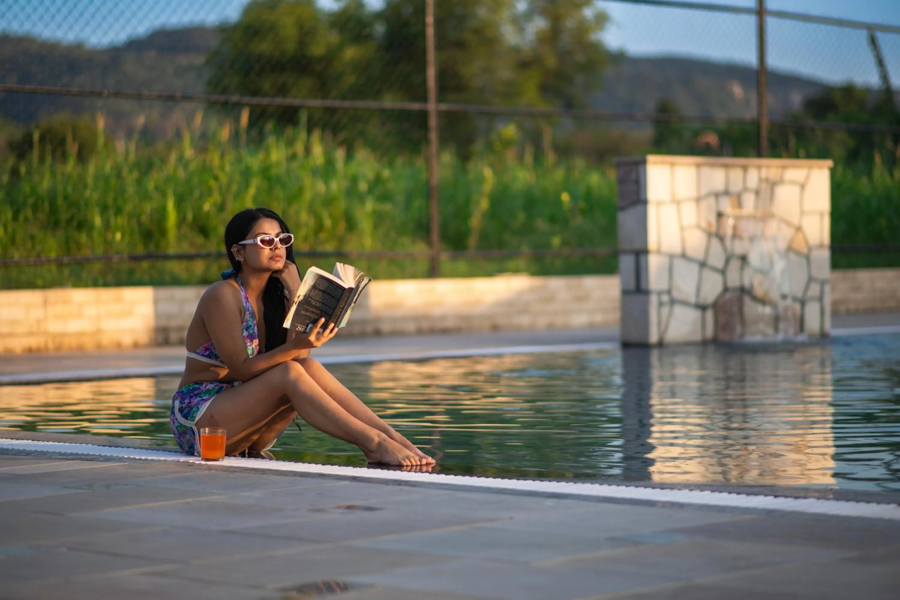 Pool view in Aashiyana Luxury Cottages